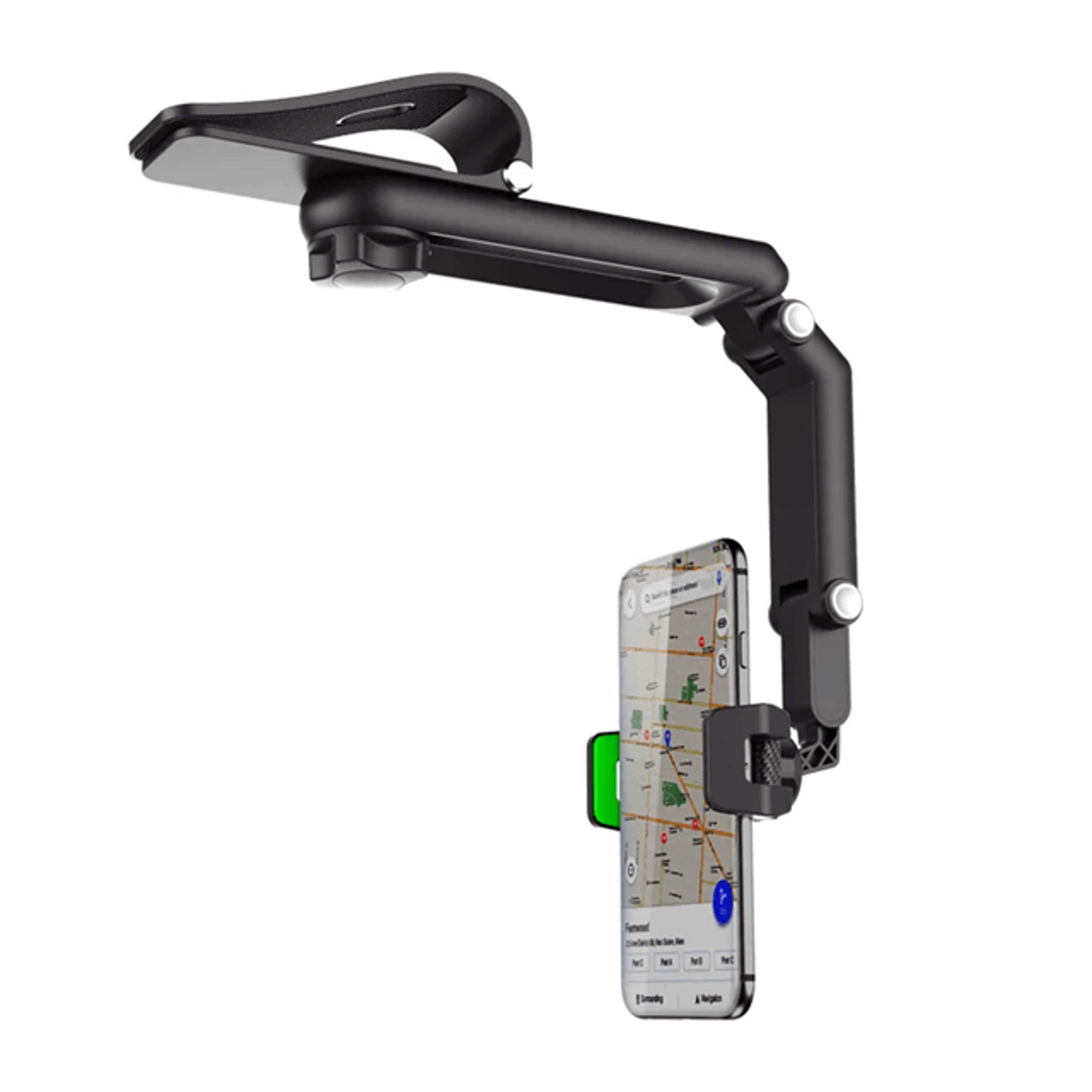 360 Degree Sun Visor Phone Holder For Hands Free Car Viewing 2