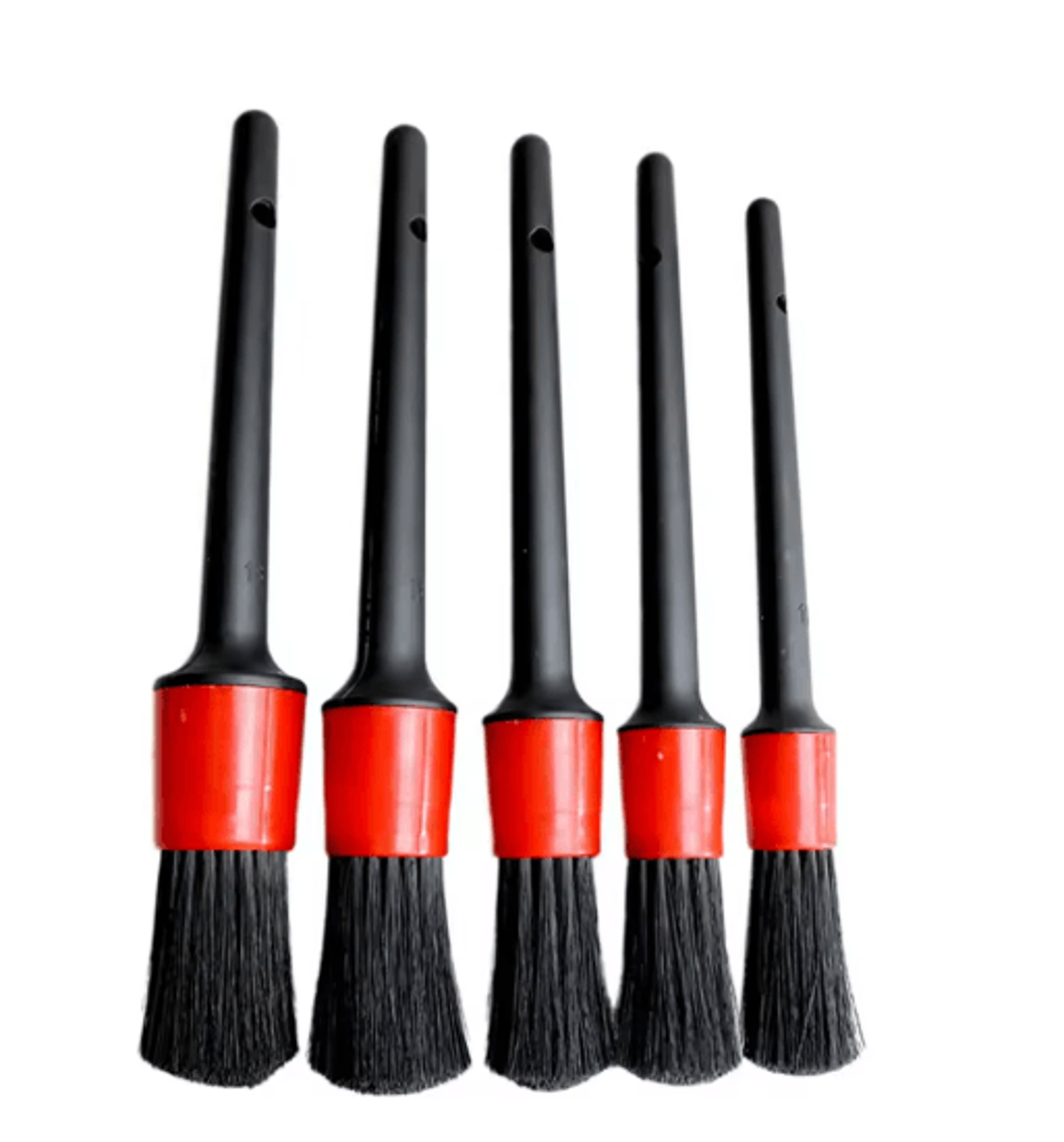5 Piece Car Cleaning Brush Kit For Interior Detailing And Wheel Care 3
