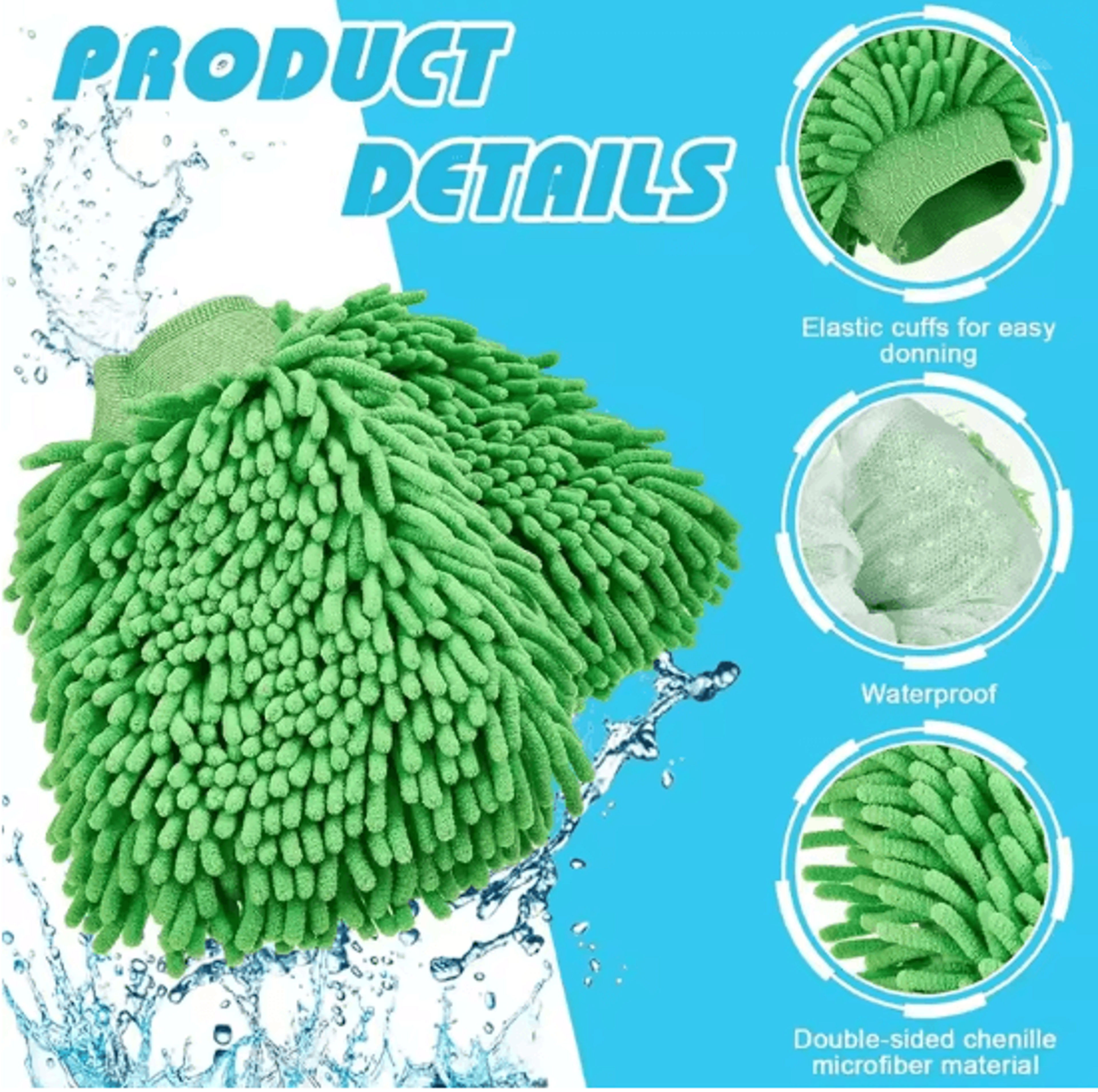 Microfiber Car Wash Gloves For Scratch Free Auto Cleaning 1