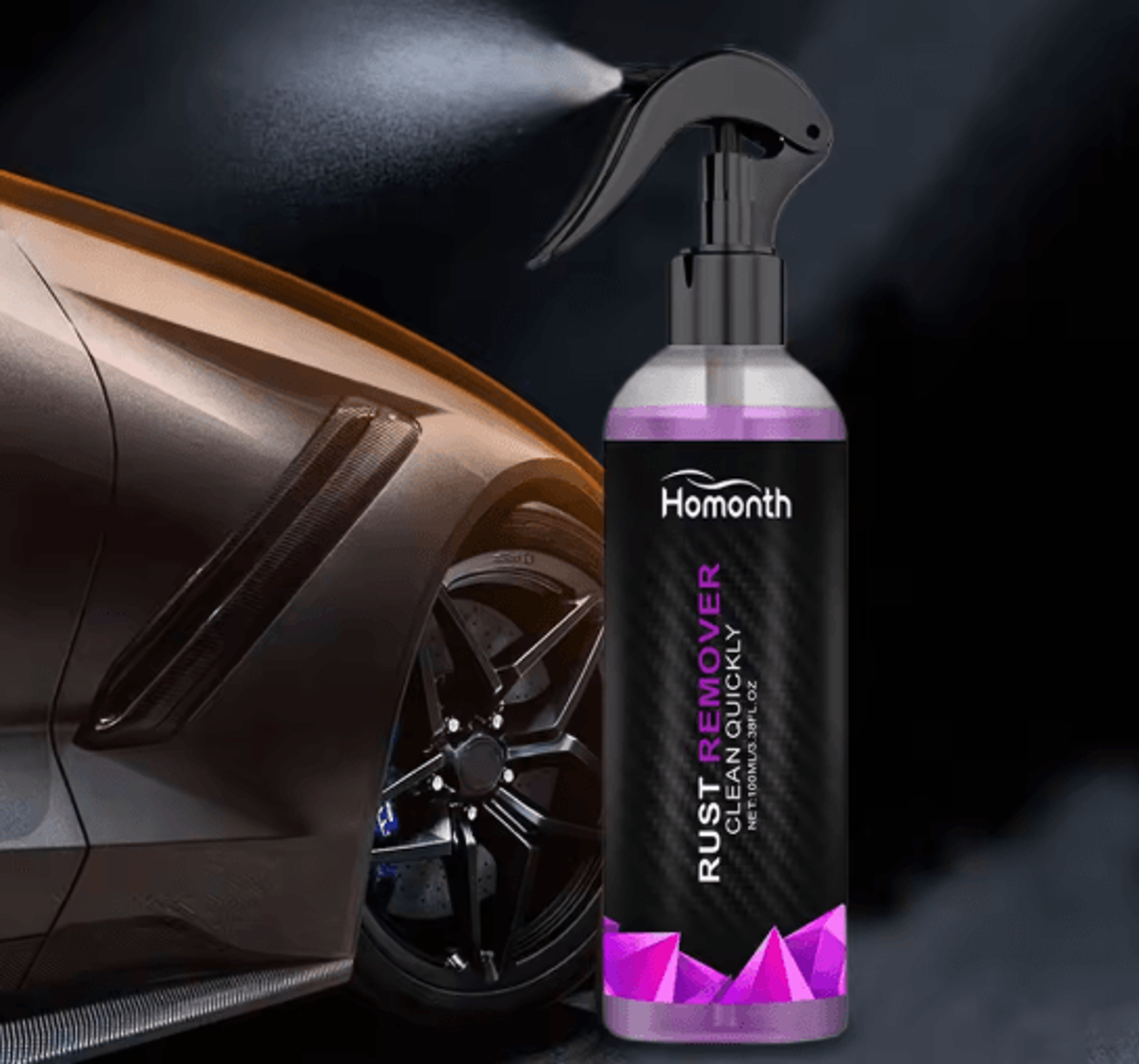 100ml Rust Remover Spray With Rust Inhibitor For Car Wheels And Metal Parts 2