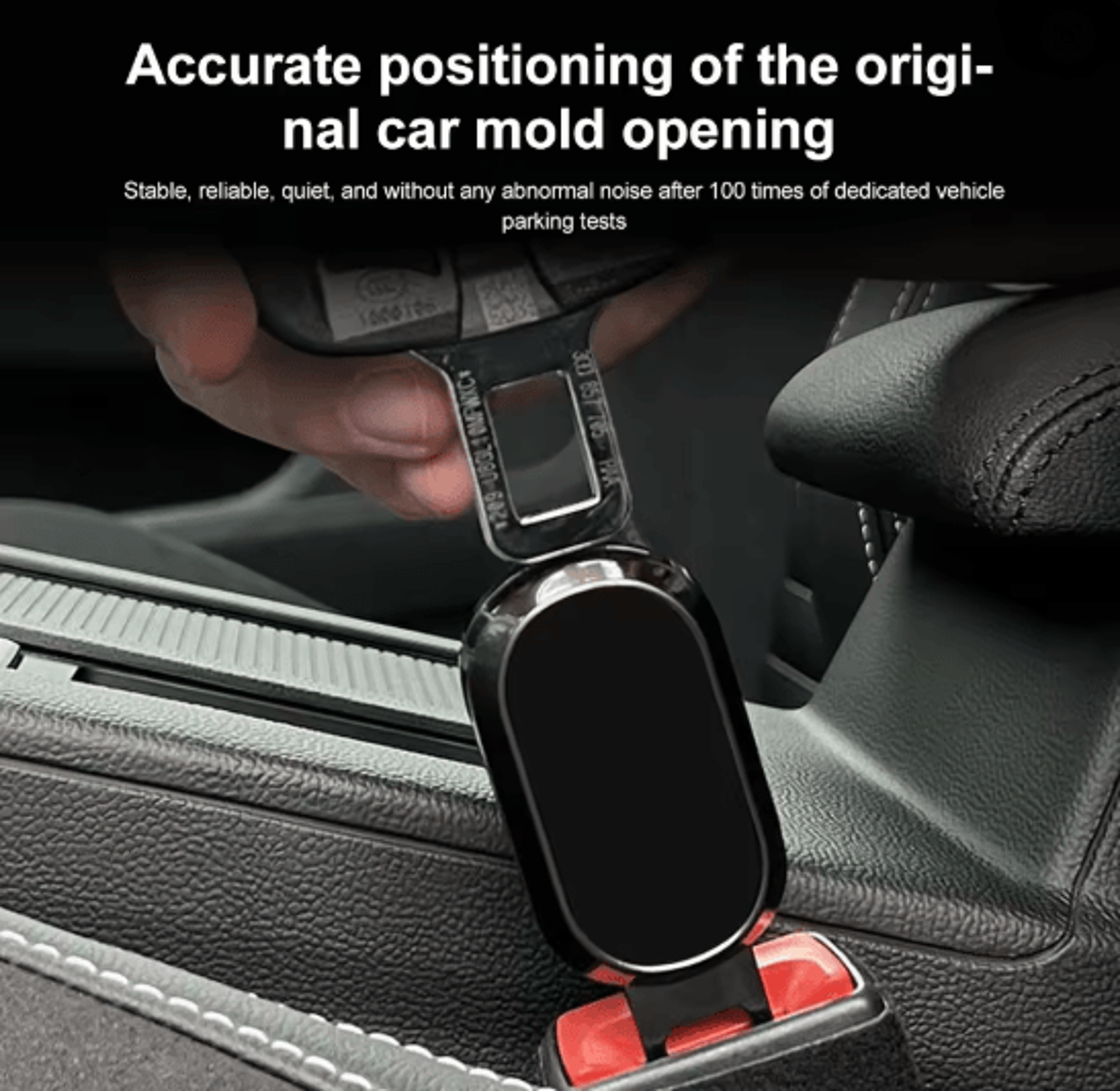 Metal Car Seat Belt Buckle Extender With One Button Release 0
