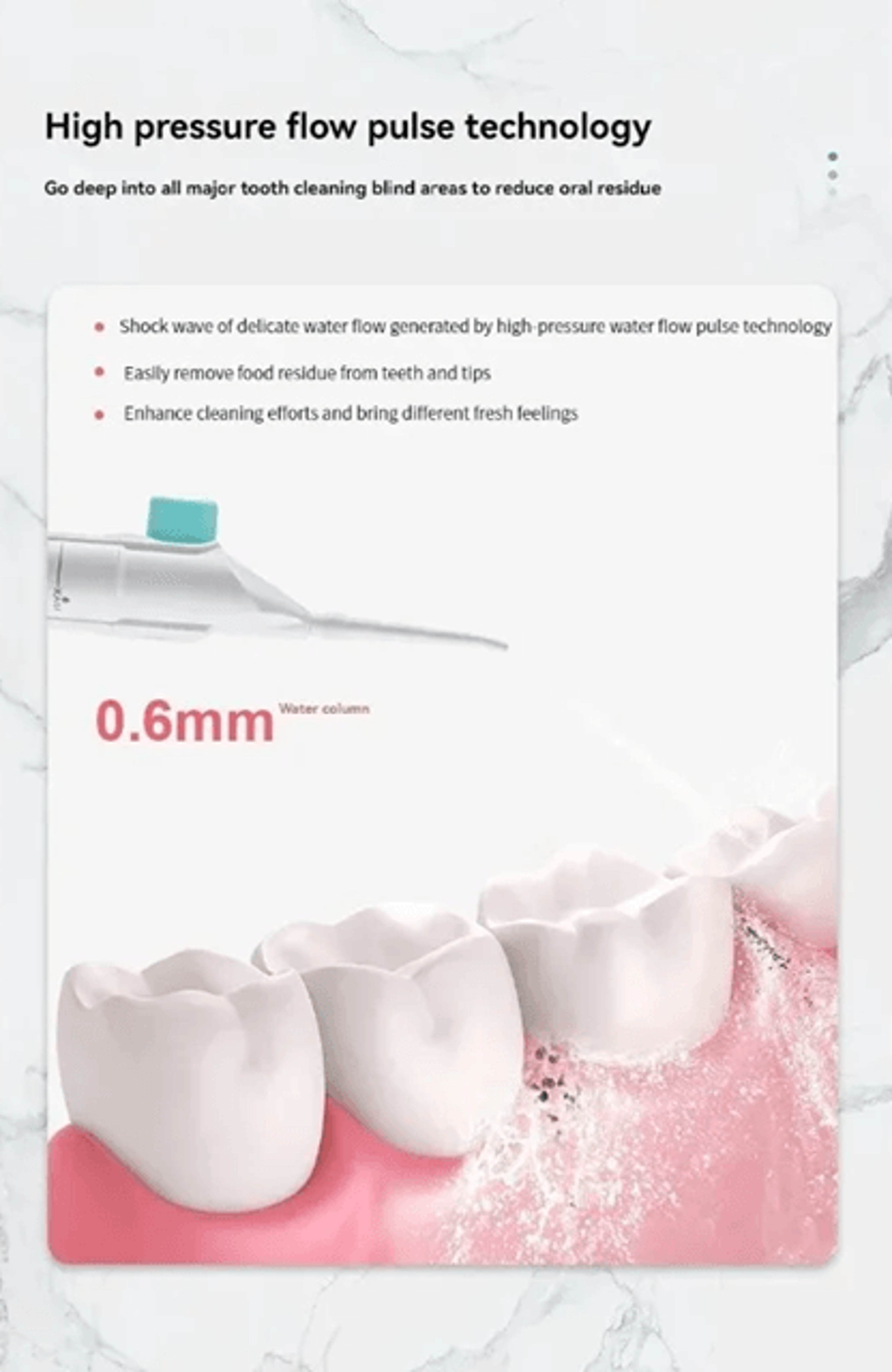 Portable Manual Water Flosser For Deep Teeth And Gum Cleaning 1