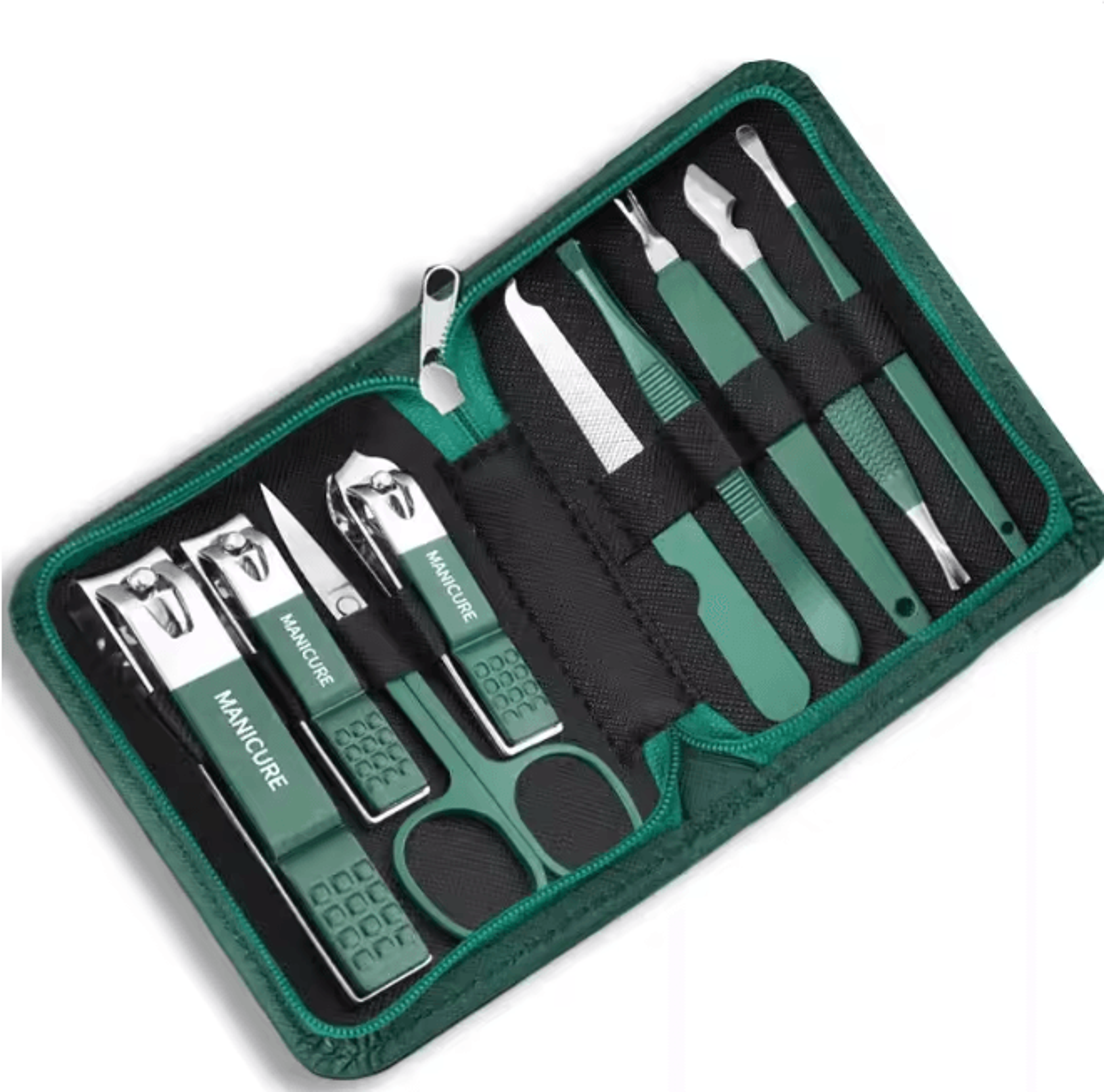 Professional Stainless Steel Manicure Pedicure Nail Care Kit Travel Grooming Set 7