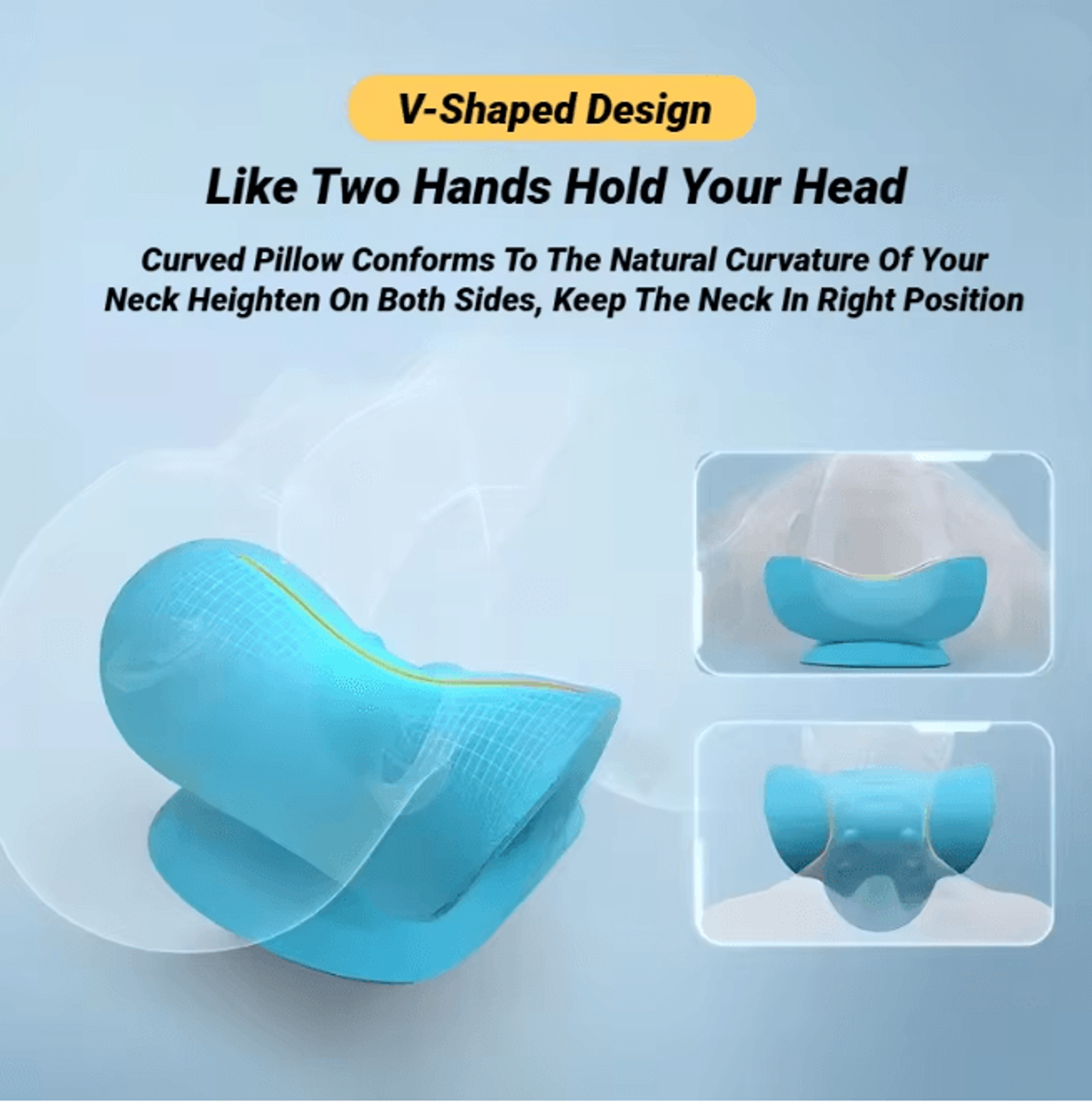 Neck Shoulder Stretcher Cervical Spine Relaxer Pain Relief Massage Pillow 2