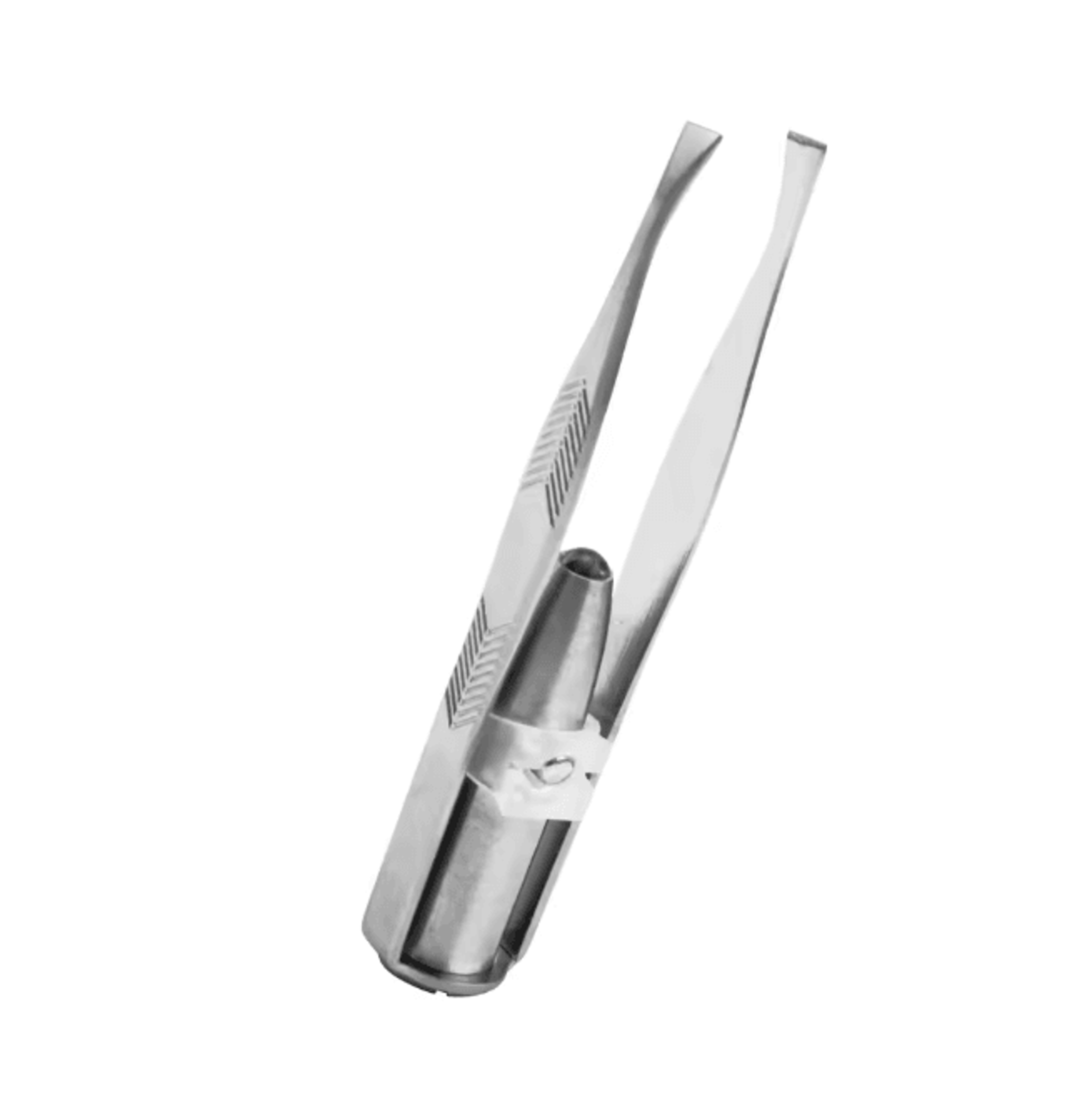LED Eyebrow Tweezers Stainless Steel Precision Hair Removal Tool 3