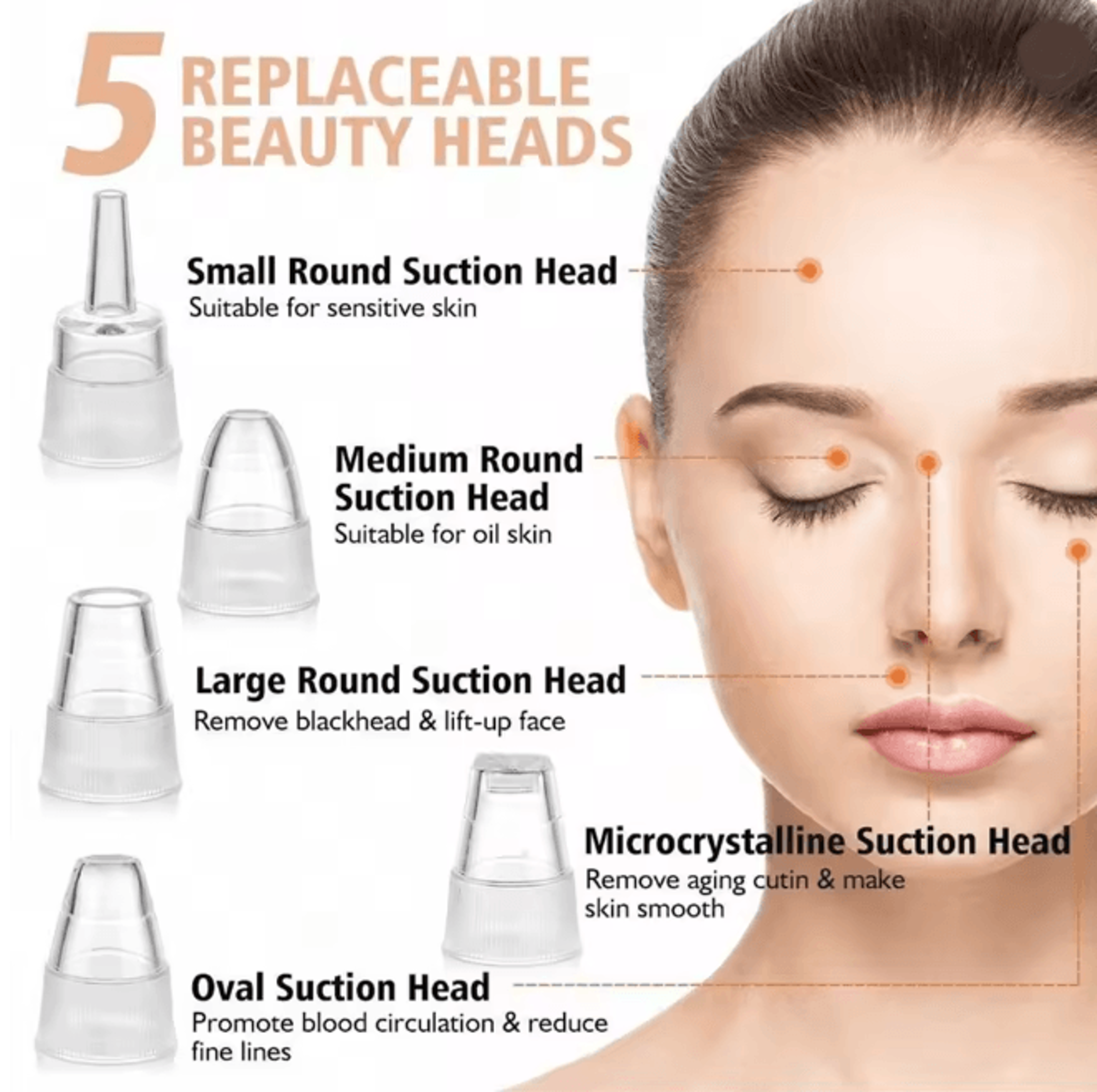 ClearGlow Facial Pore Cleaner Blackhead Remover Vacuum Kit 1