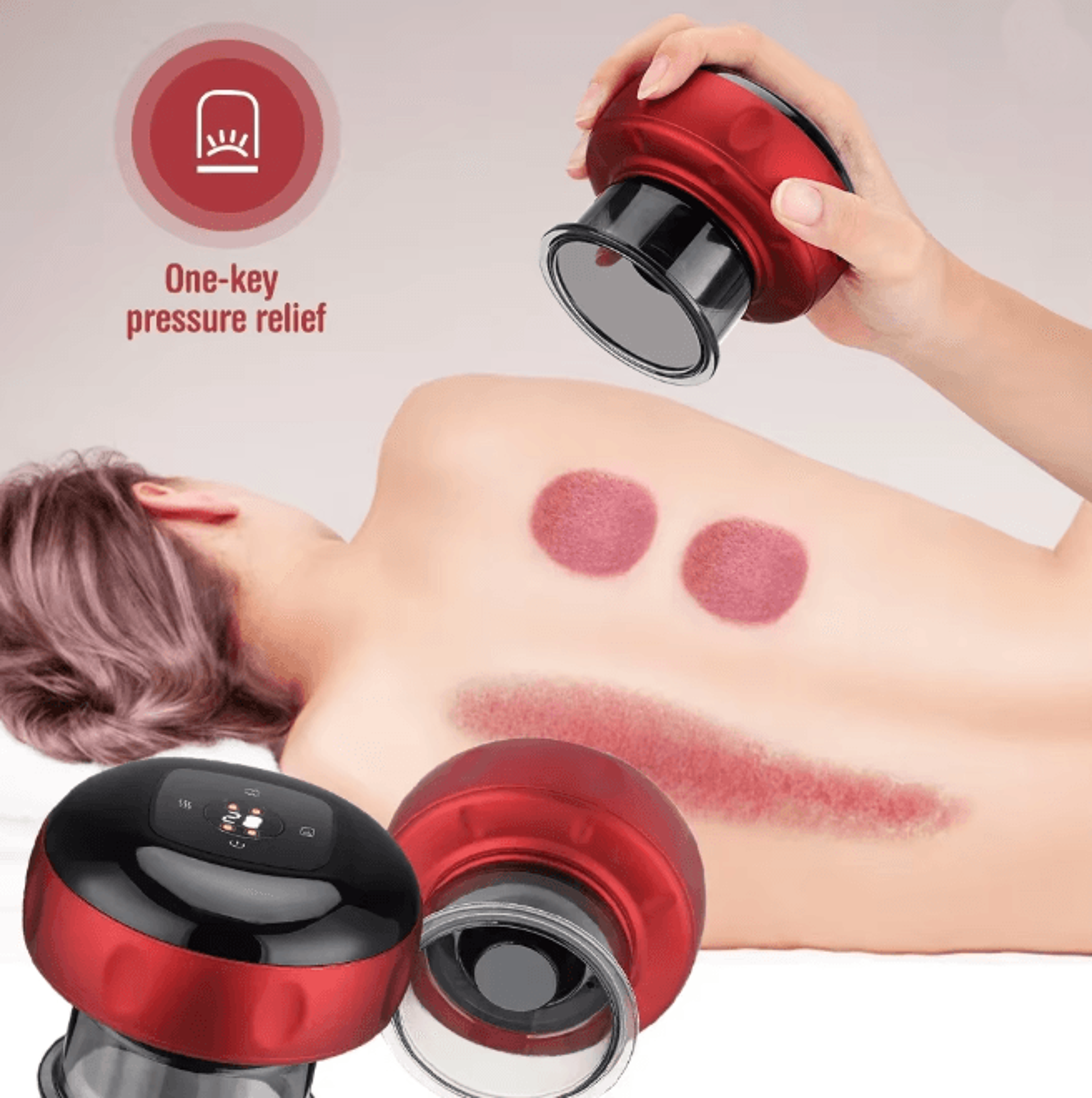 SmartCup Pro Electric Cupping Massager Heated Vacuum Therapy Device 0