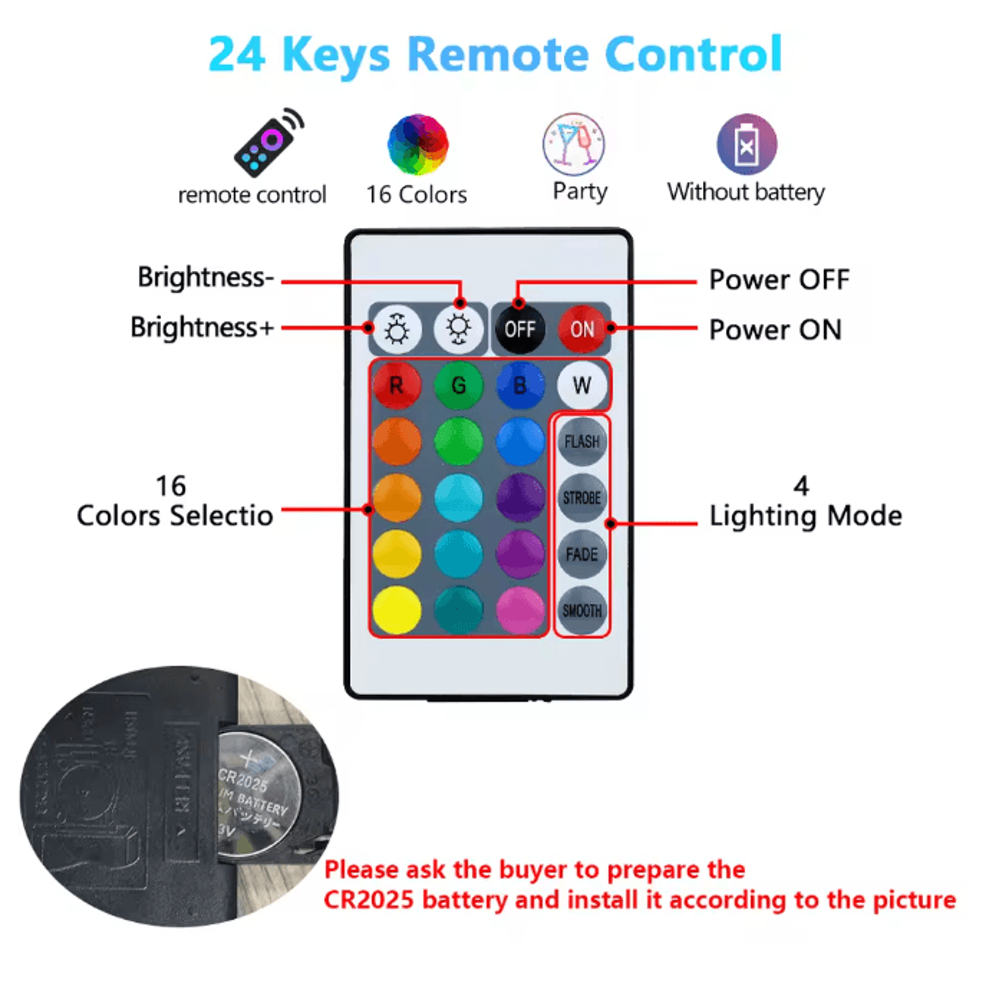 ColorAura RGB LED Light Bulb 16 Color Dimmable E27 Smart Bulb With Remote 3