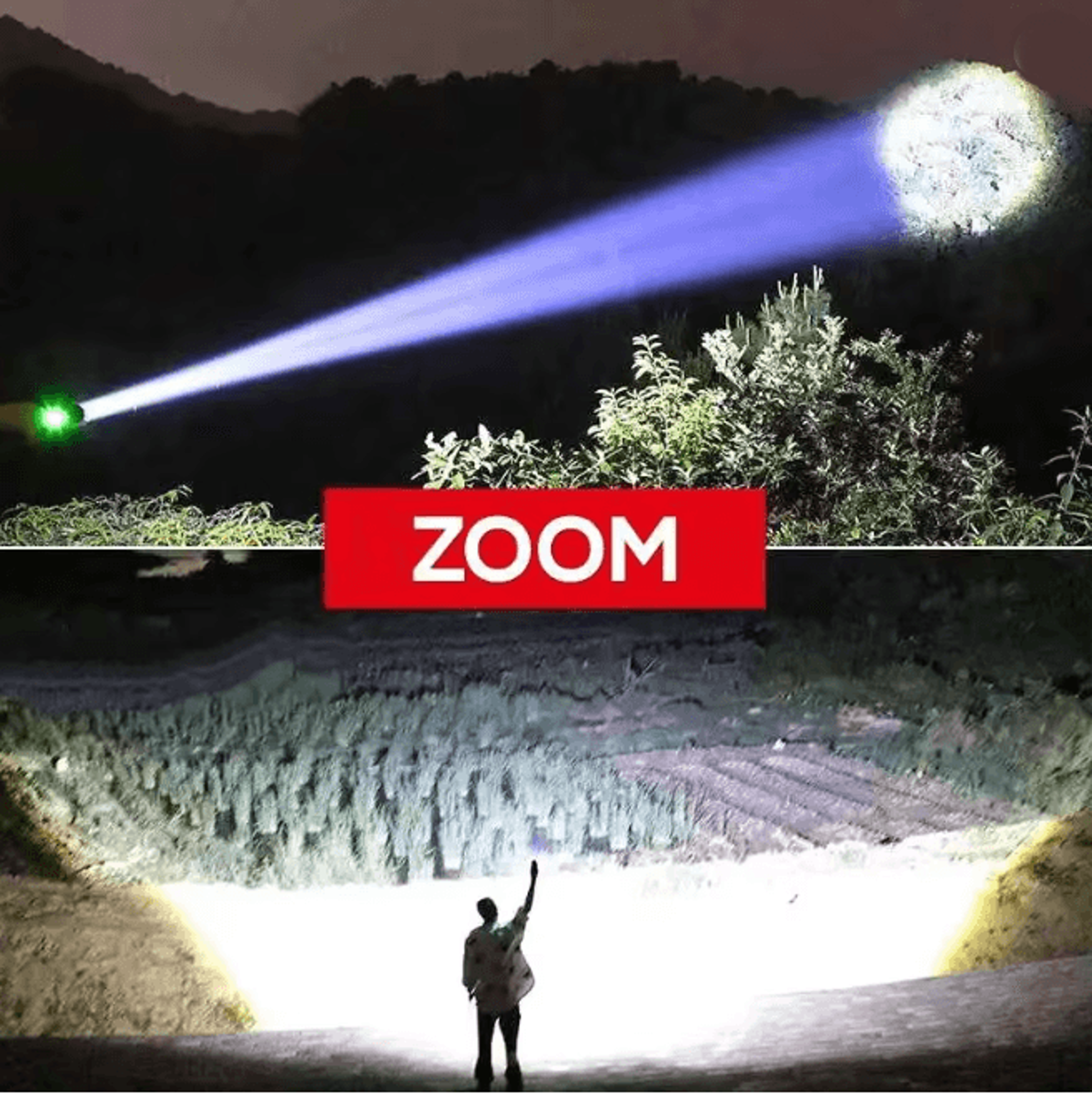 High Power LED Flashlight USB Rechargeable Emergency Torch For Camping And Outdoor Use 2