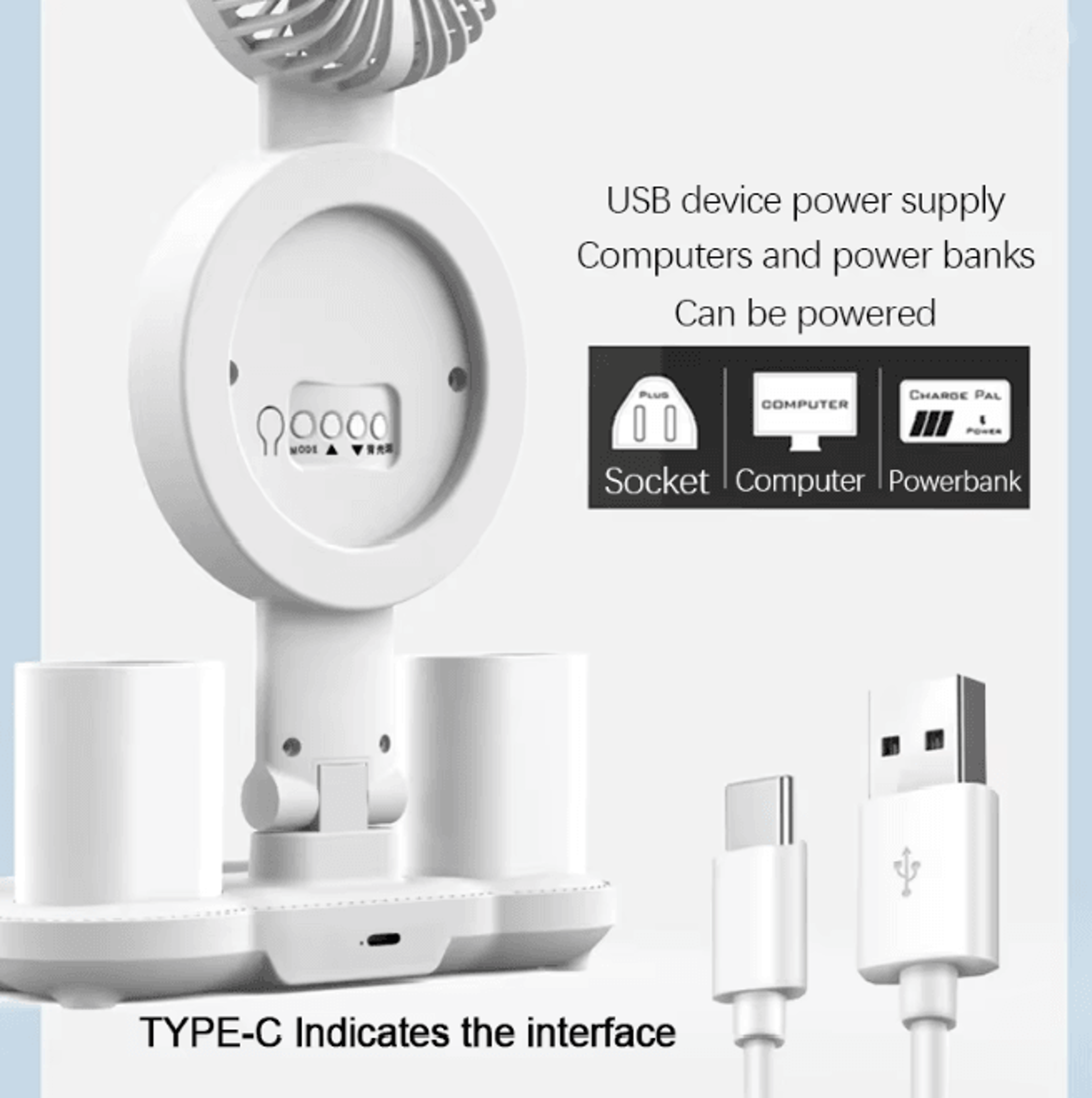 LED Desk Lamp With Fan And Clock Adjustable Reading Light For Study And Night Use 3