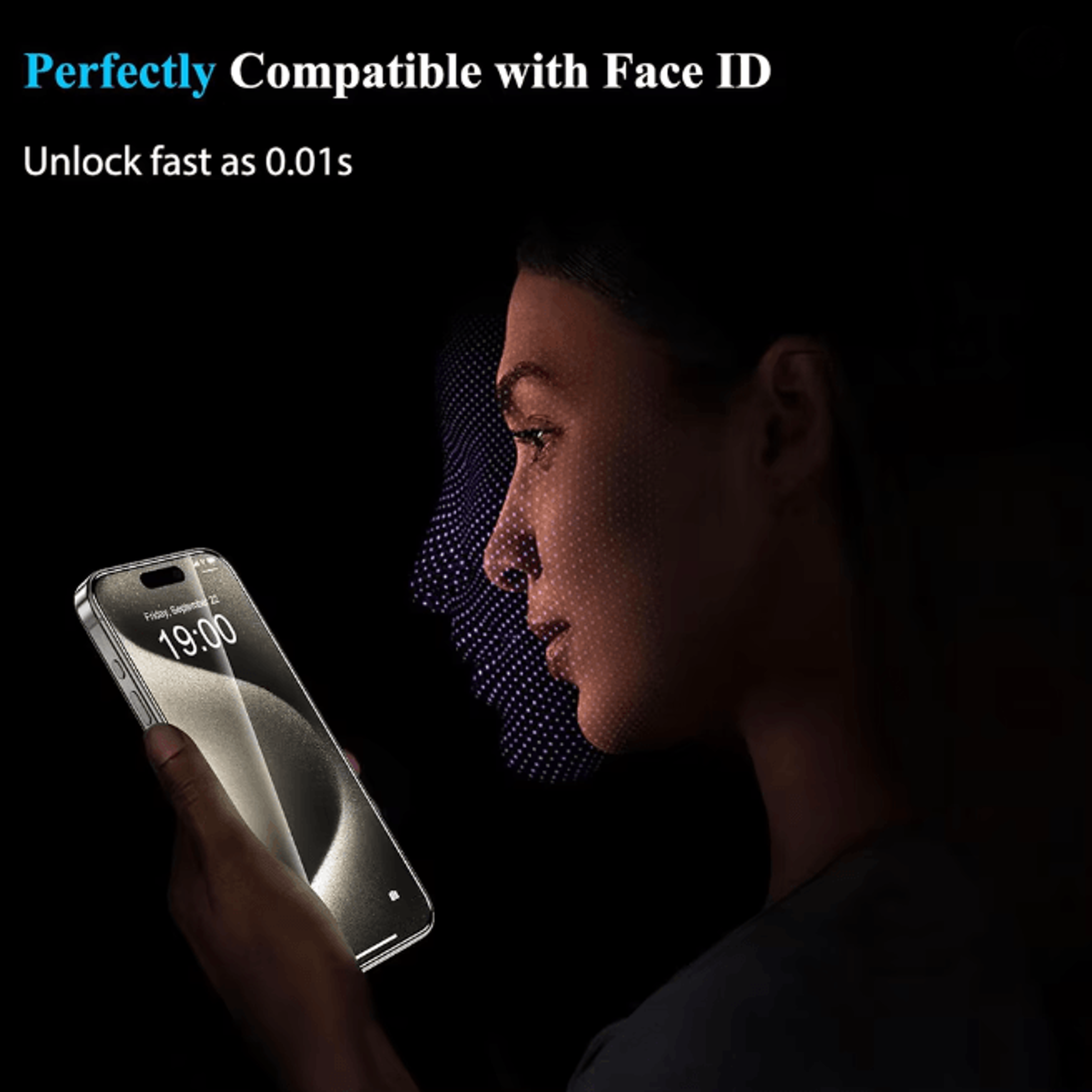 Tempered Glass Screen Protector For IPhone Full Coverage Protective Glass 4 Pack 3