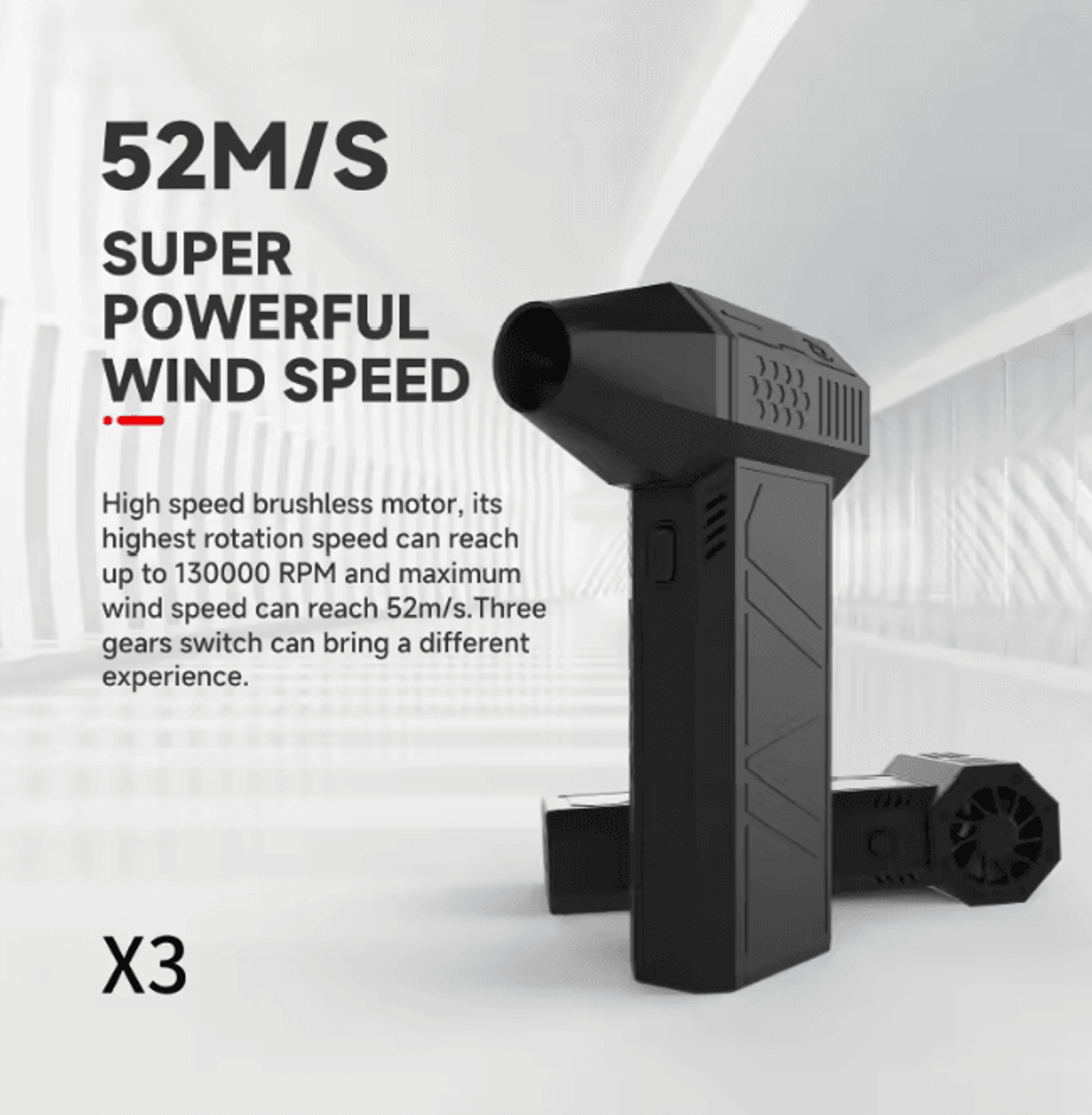 Mini Turbo High Speed Portable Fan Compact Powerful Air Blower 1