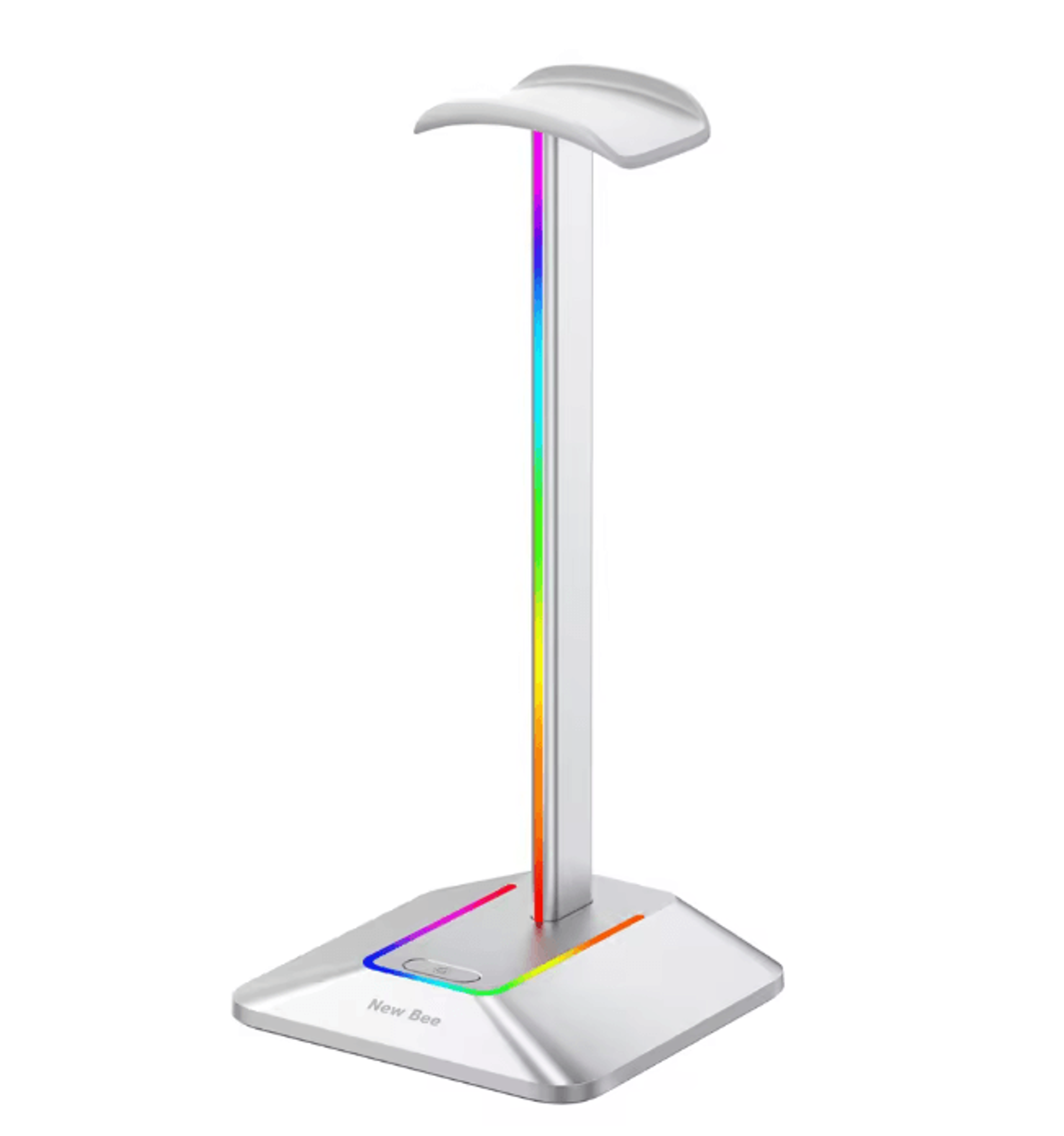 New Bee Z8 RGB Gaming Headset Stand With USB Ports Desk Headphone Holder 5