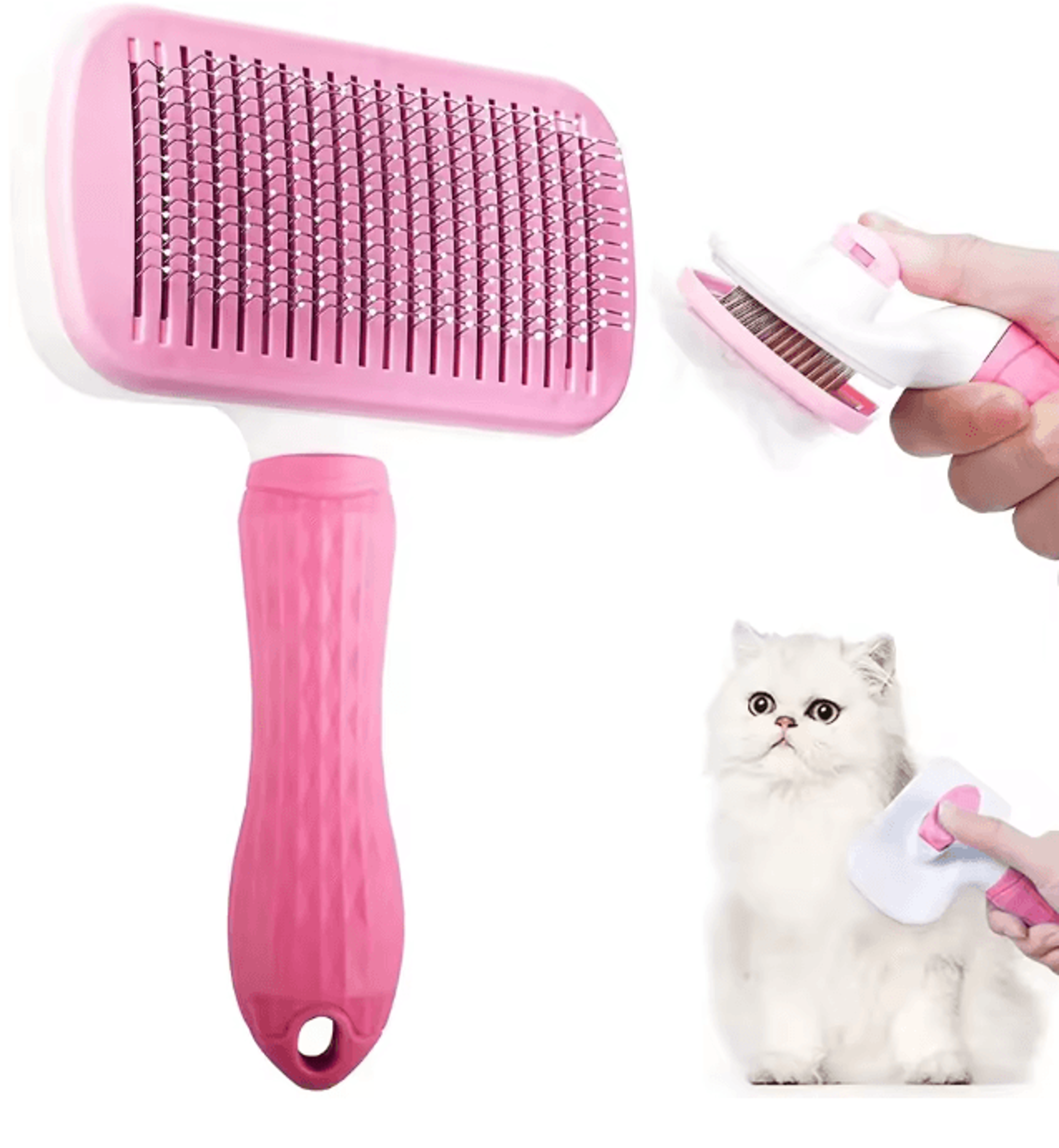 Dog Hair Remover Grooming Brush For Long Hair Dogs And Cats 7