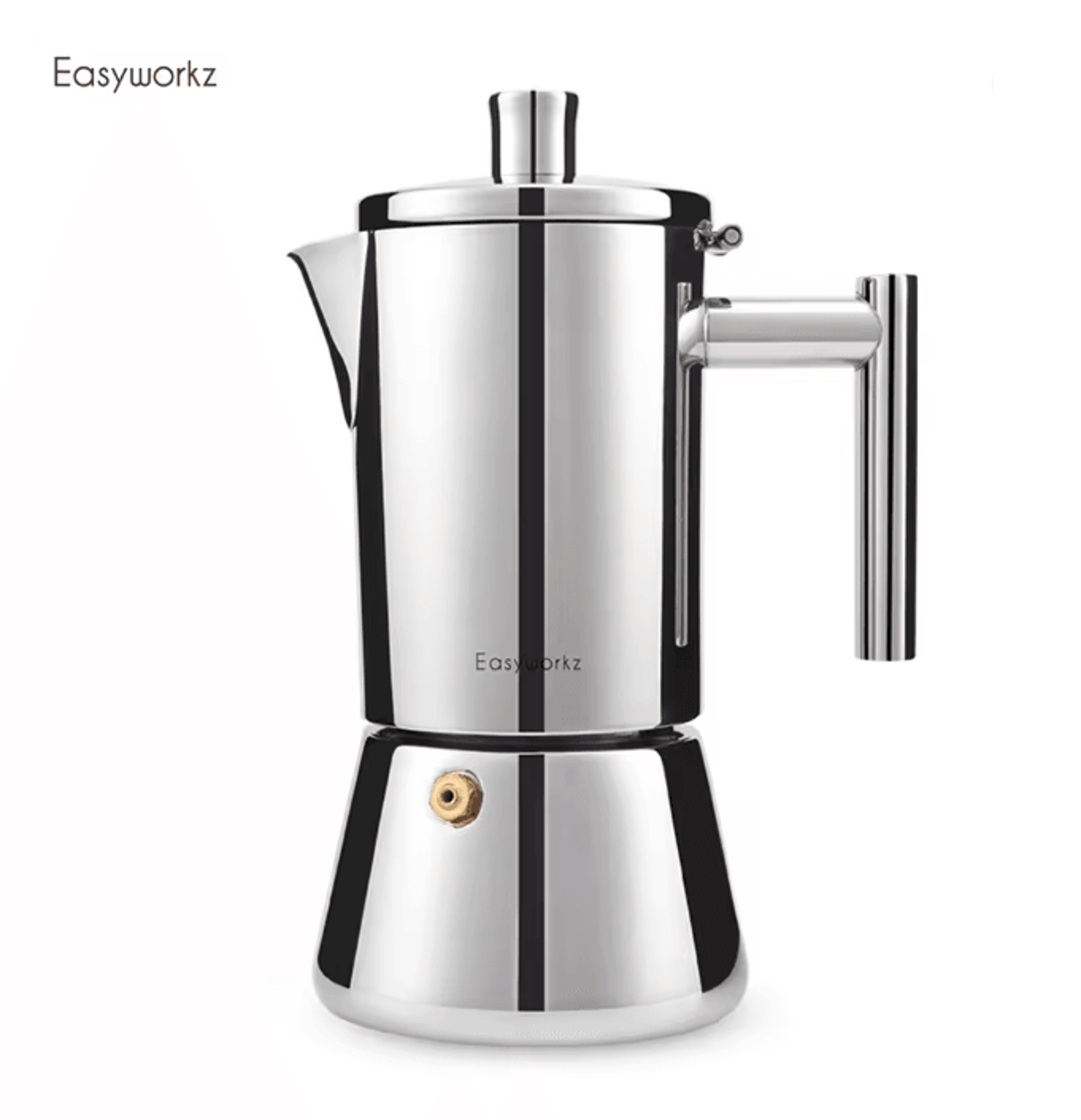 Stainless Steel Stovetop Espresso Maker Italian Moka Pot For Induction 0