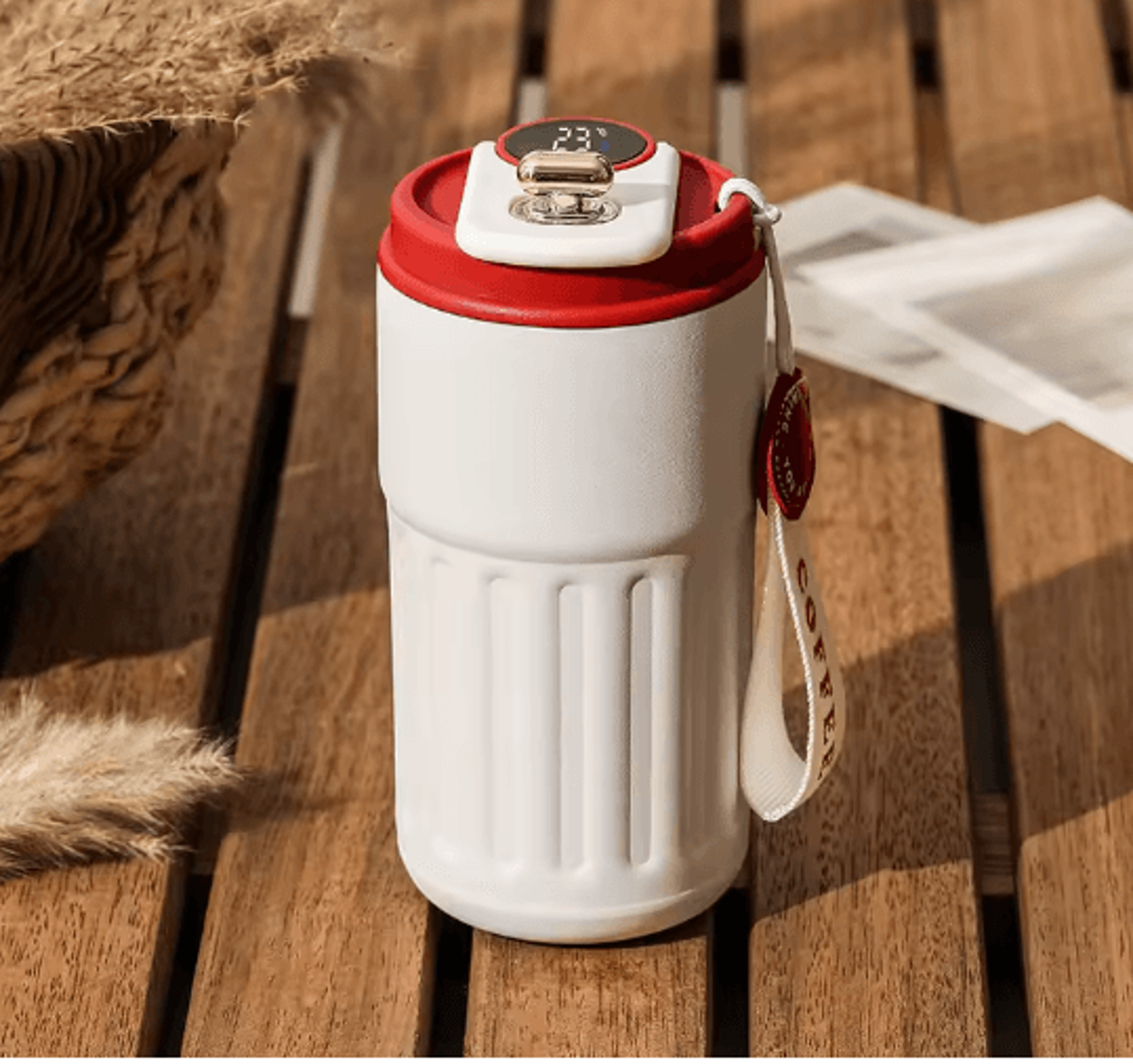 Smart Temperature Display Thermos Bottle Stainless Steel Vacuum Travel Mug 5