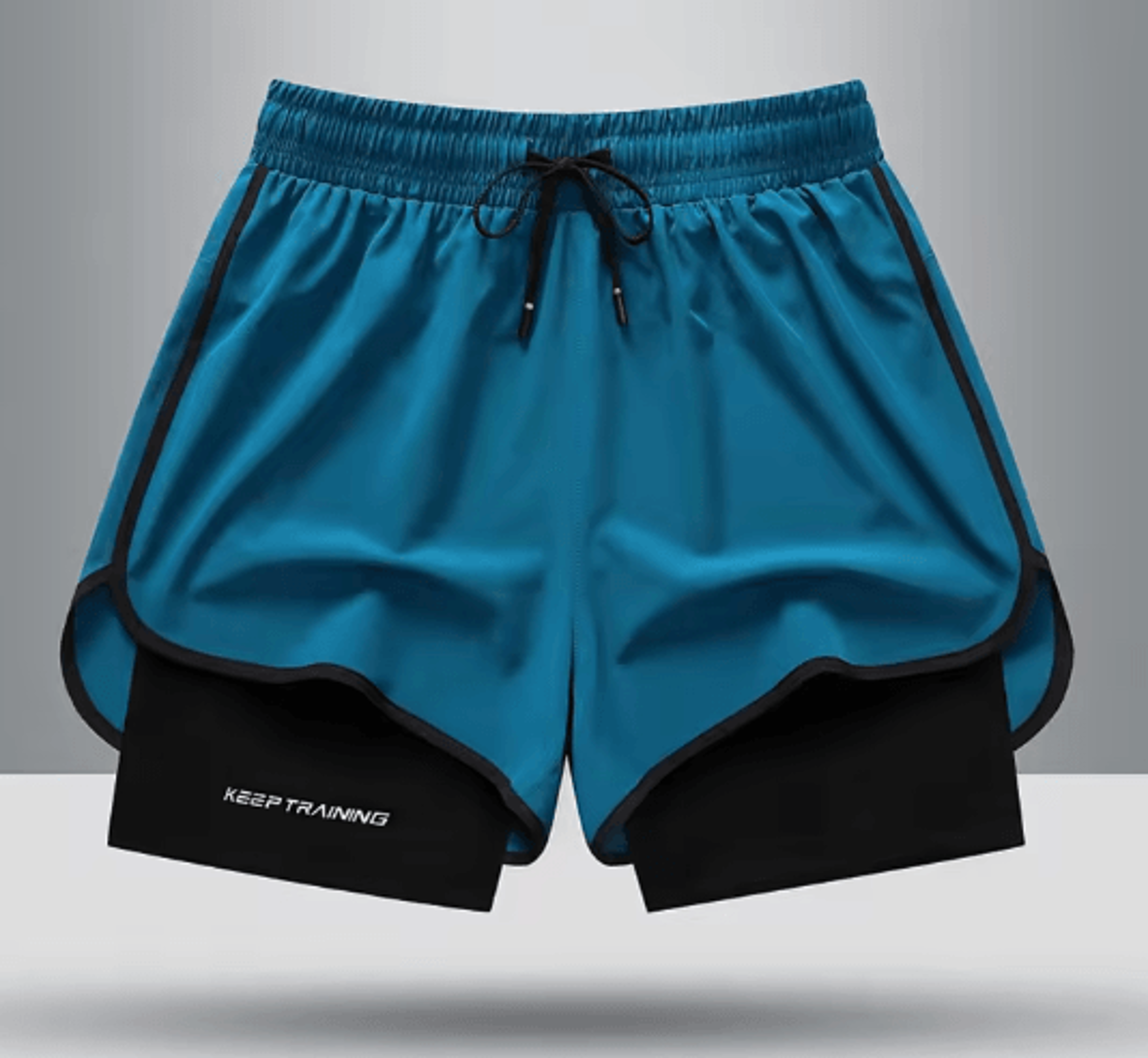 Ice Silk Mens Sports Shorts Quick Dry Running Basketball Fitness Set 4