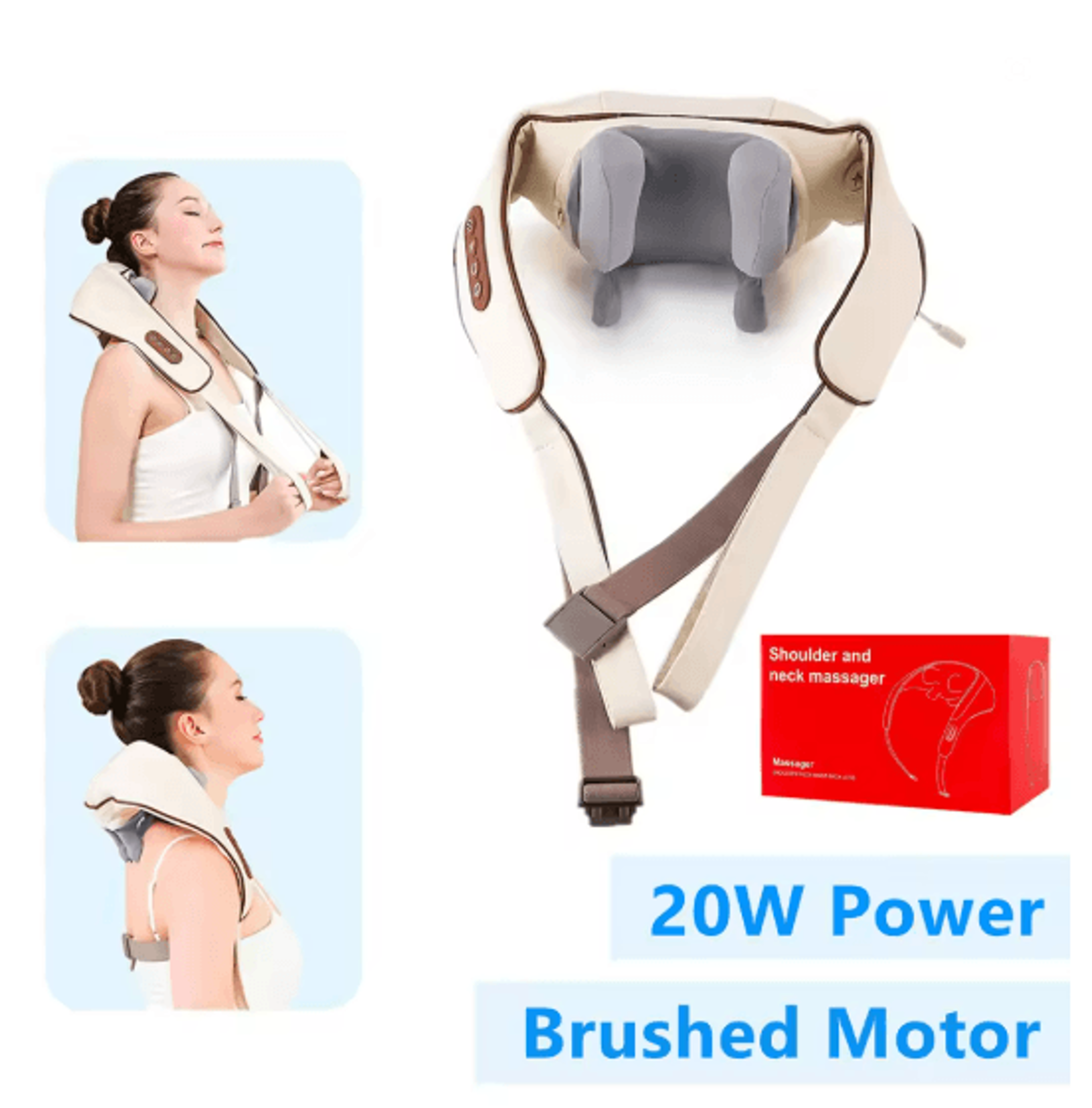 Wireless Neck And Shoulder Massager With Deep Kneading Heat 6