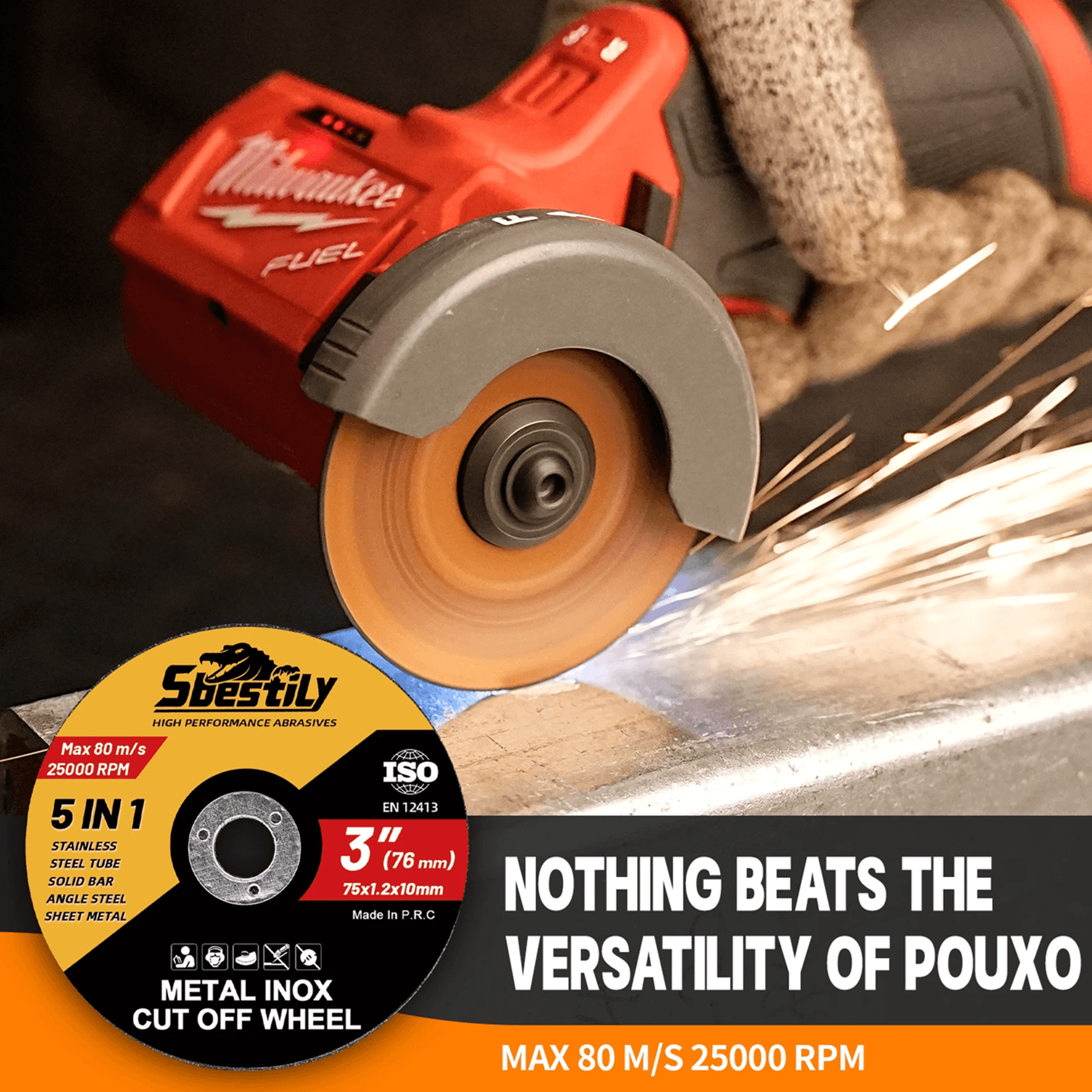 75mm Metal Cutting Disc Mini Cut Off Wheel For Steel And Stainless Steel 0