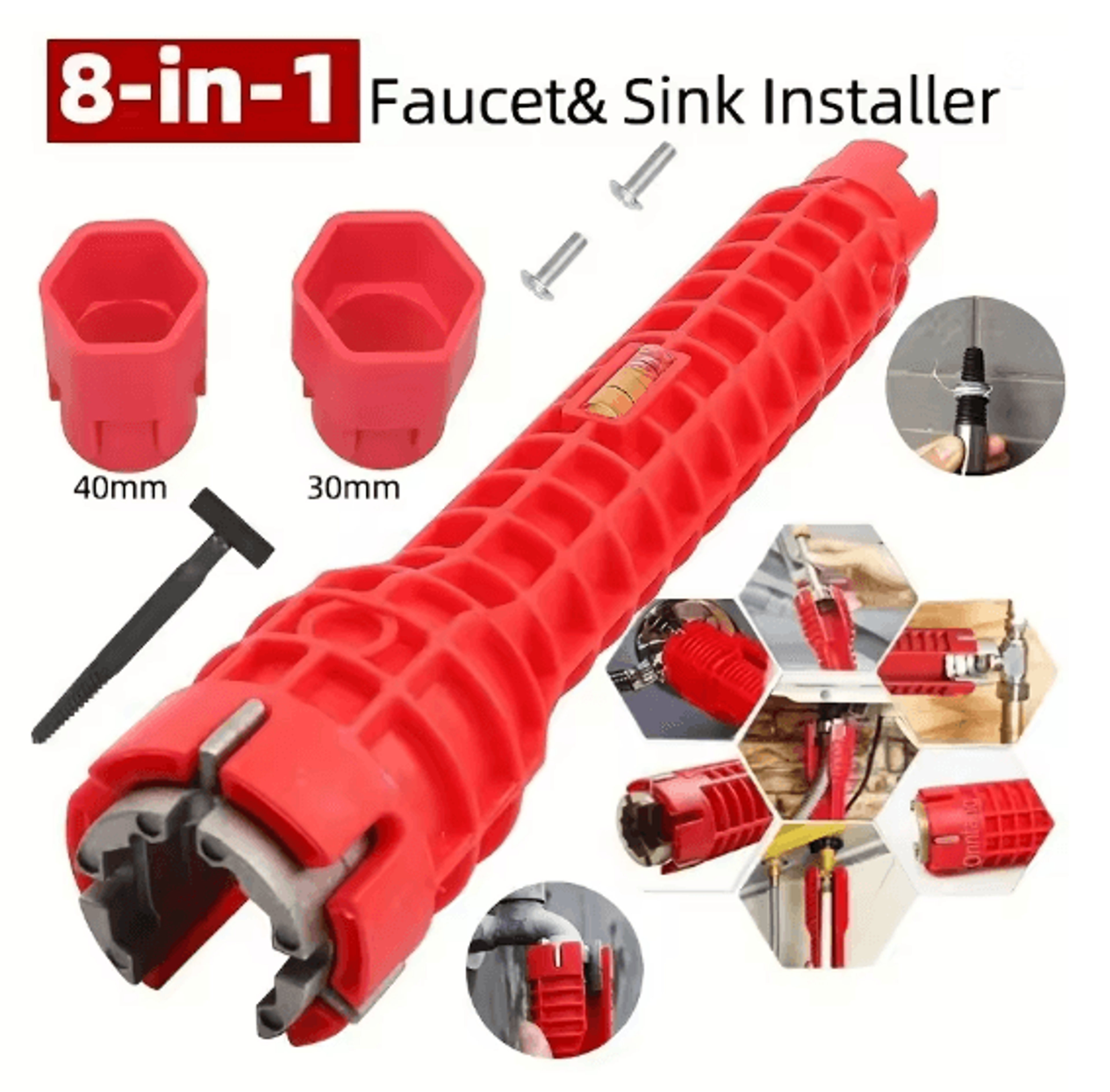 Universal Multifunctional Sink Wrench For Faucet And Water Pipe Installation 4