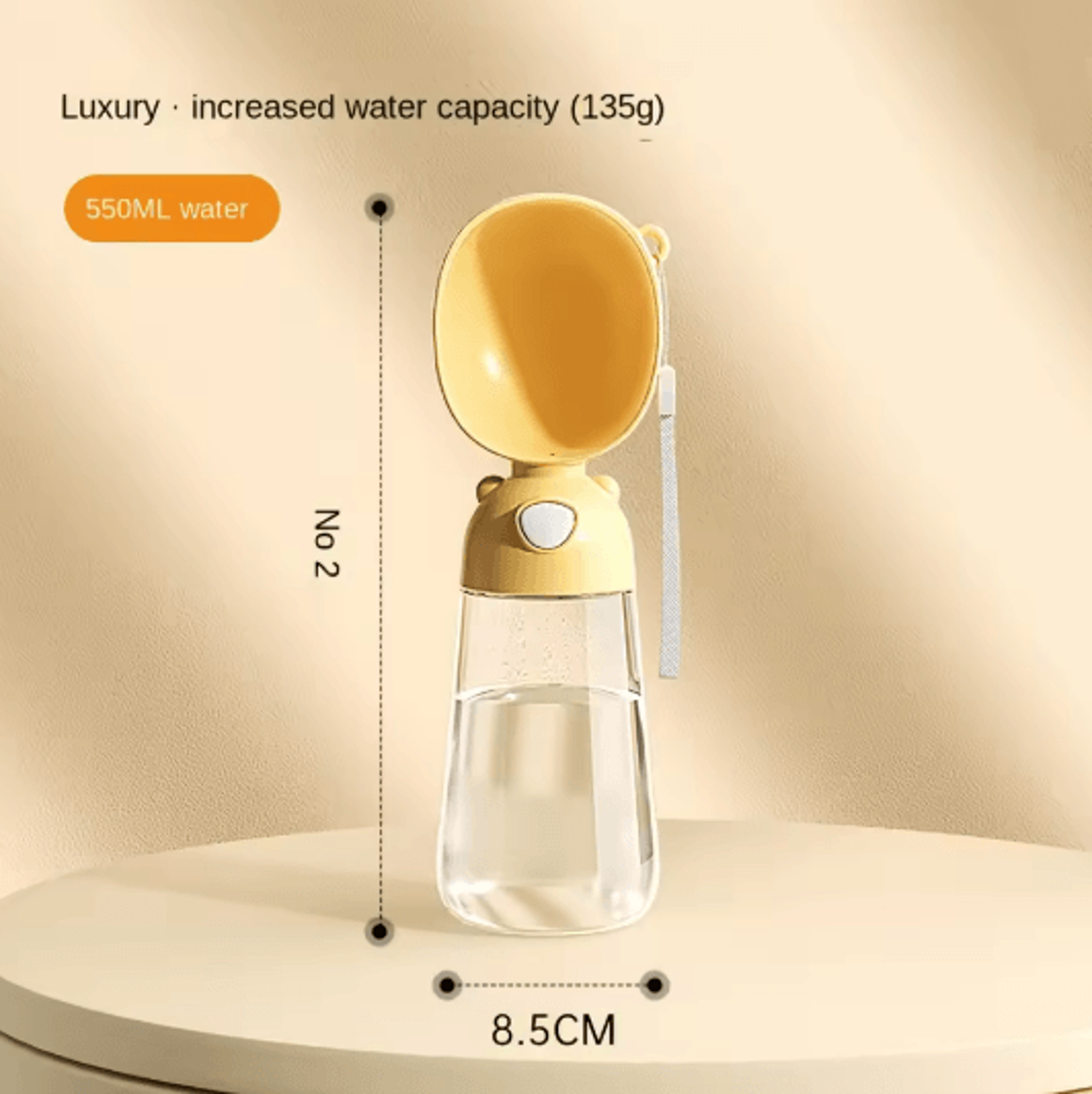Portable Dog Water Bottle With Food Dispenser Travel Pet Bowl 3