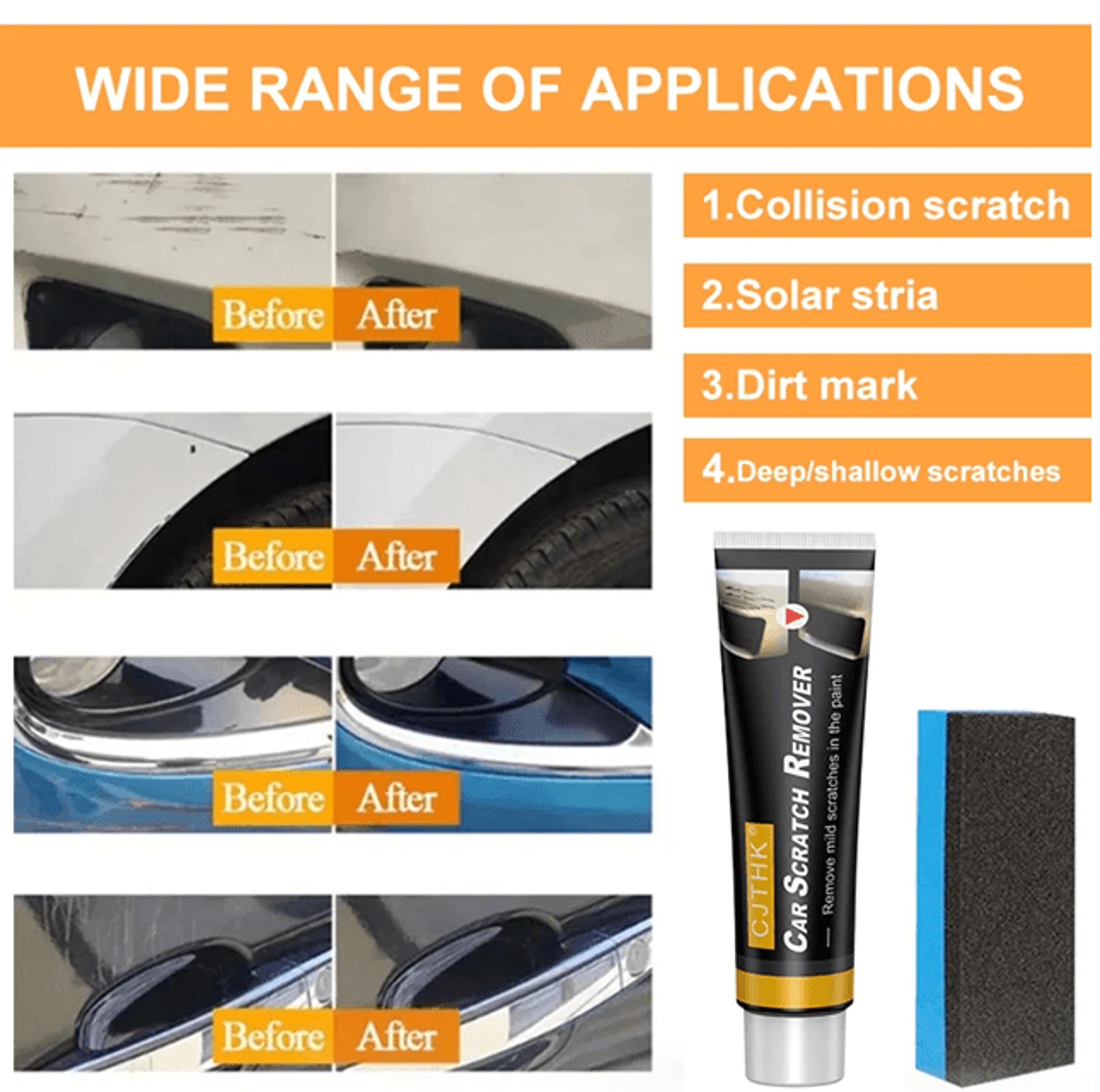 Car Scratch Remover And Swirl Repair Compound Paint Care Polish 2