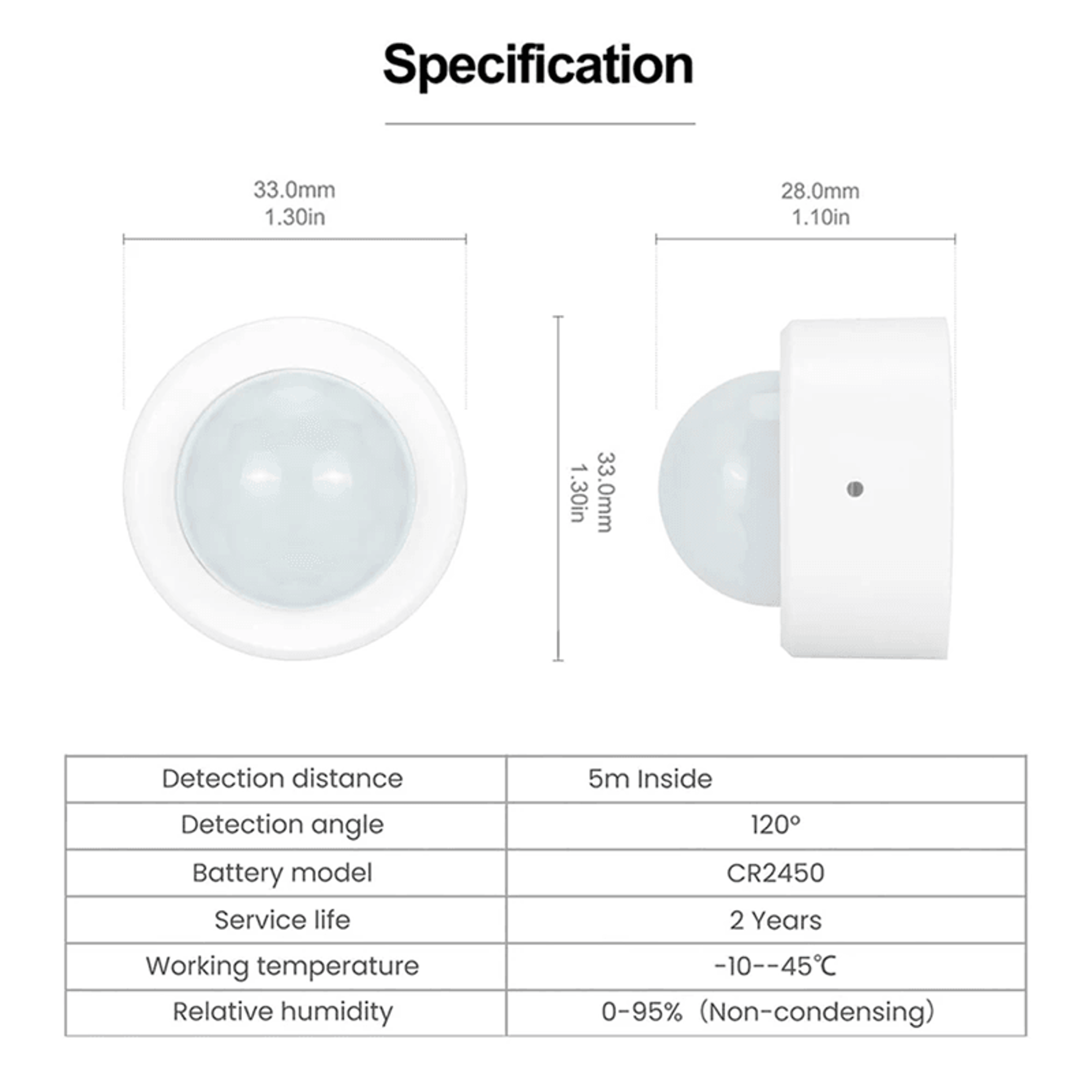 Ewelink Zigbee 30 Mini PIR Motion Sensor Smart Home Security Detector 1
