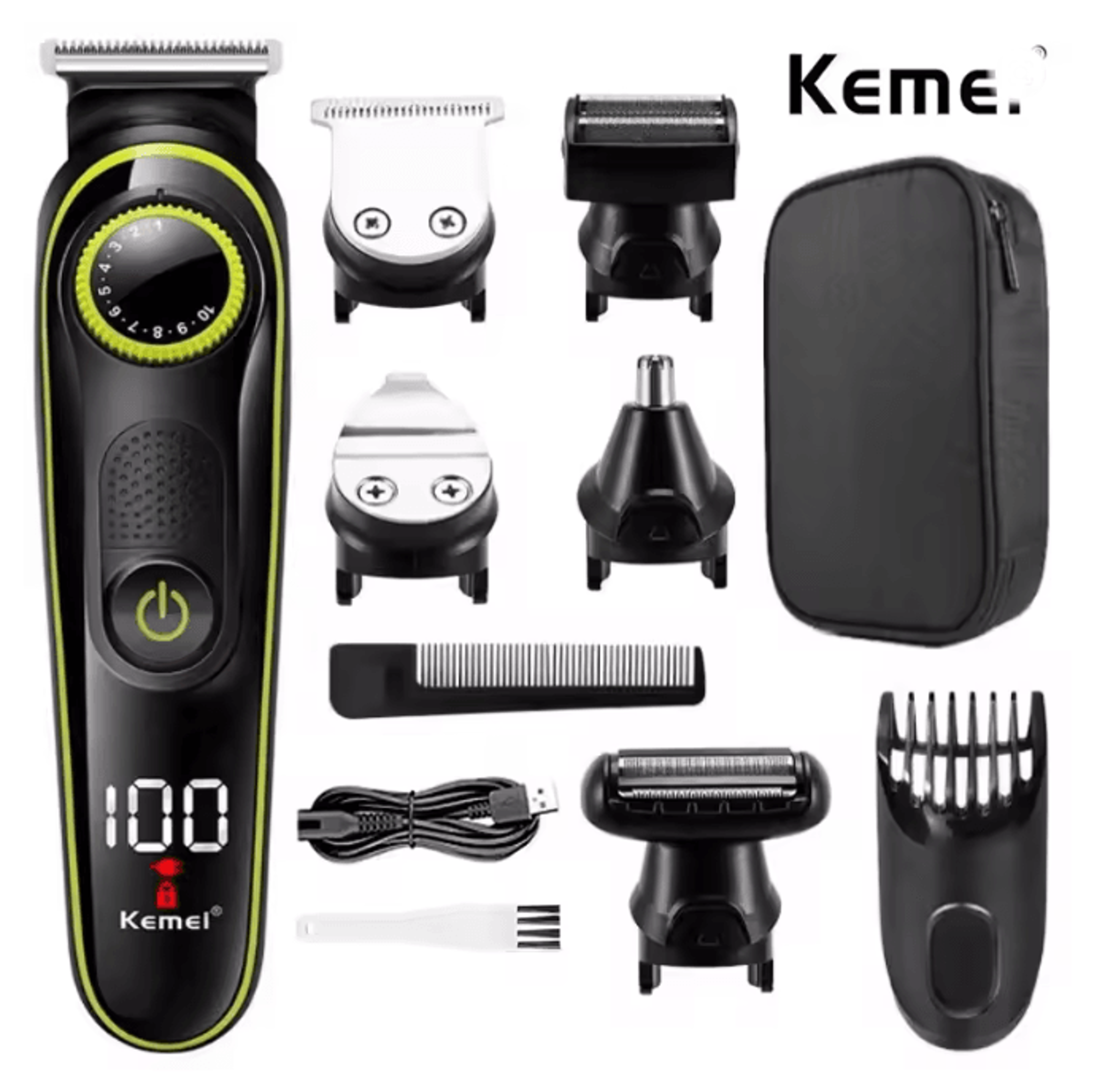 Kemei 696 Electric Hair Clipper 5 In 1 Professional Trimmer For Men 4