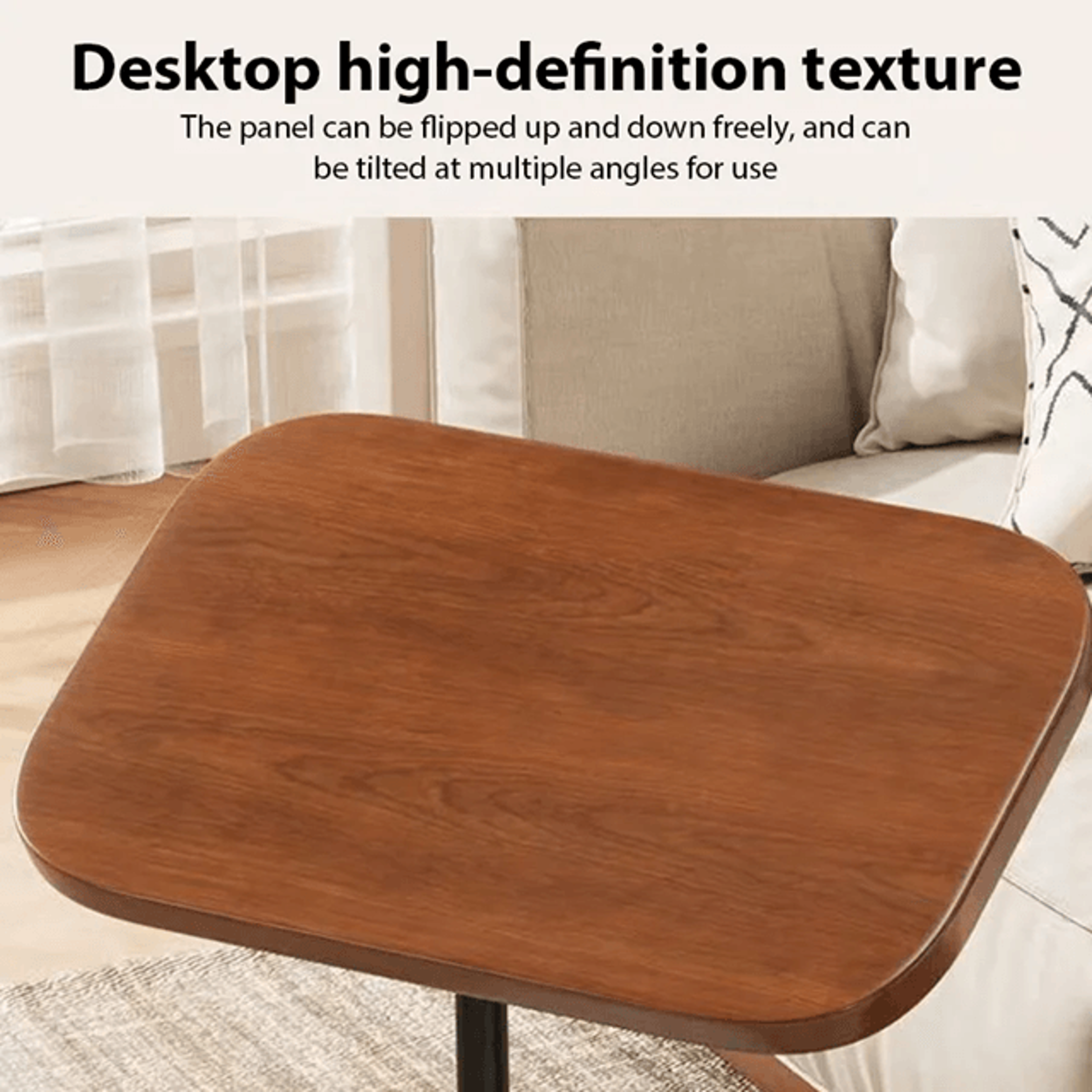 Adjustable Lift Top Laptop Desk Foldable Small Space Workstation 2