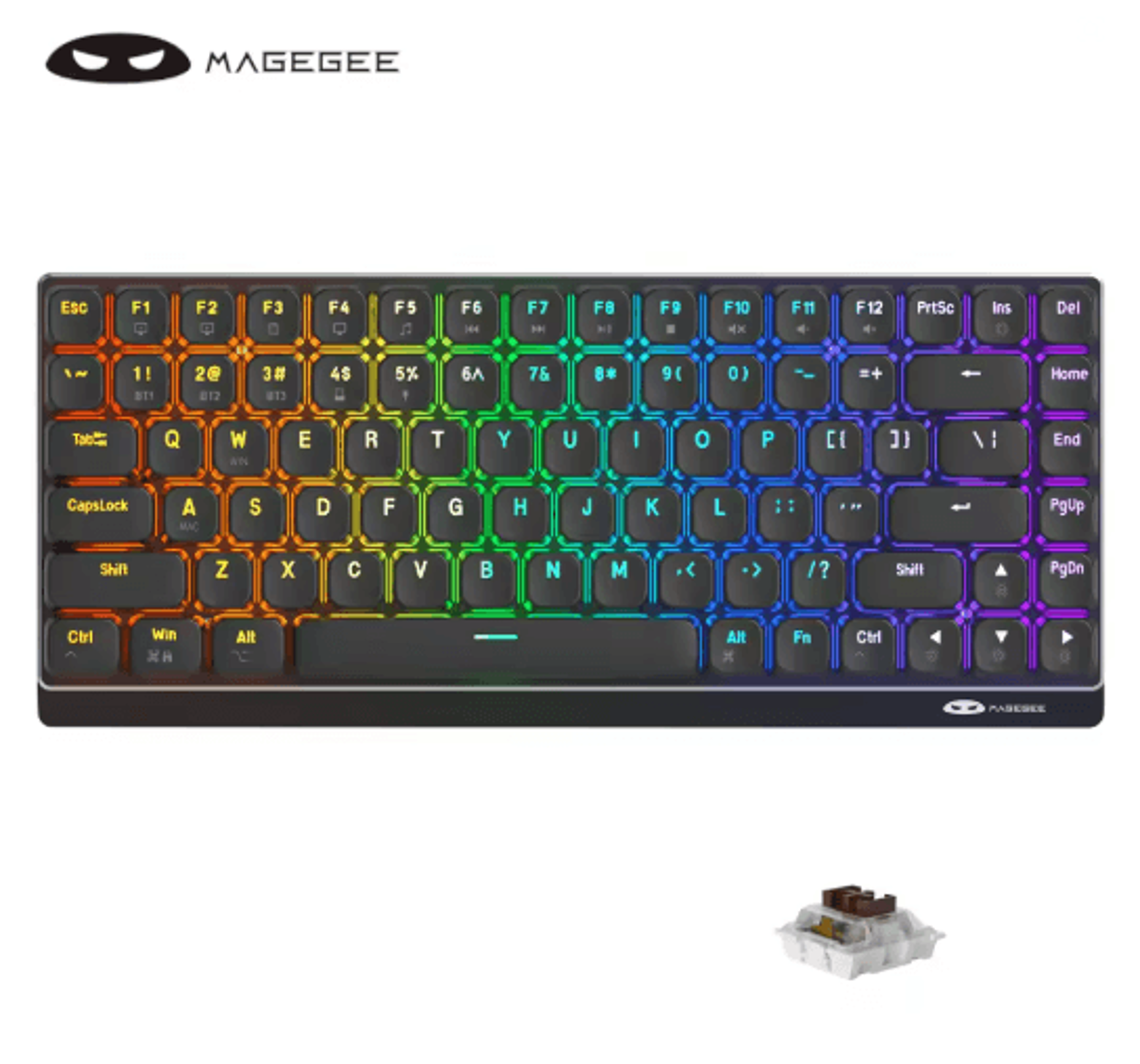 Moon84 Wireless RGB Mechanical Keyboard With Triple Mode Connectivity 4