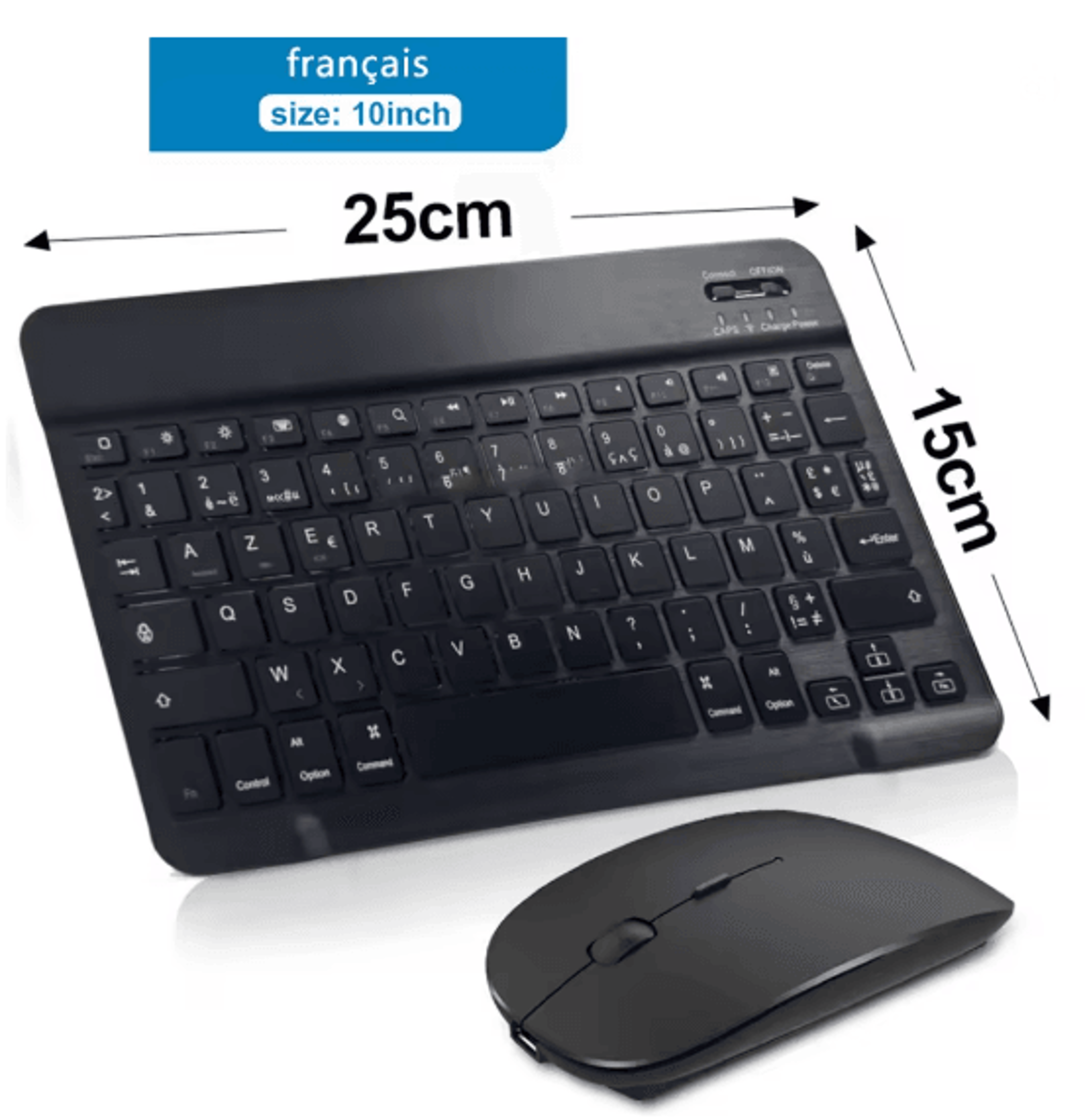 Universal Bluetooth Wireless Keyboard And Mouse Combo For IPad Tablet And PC 14