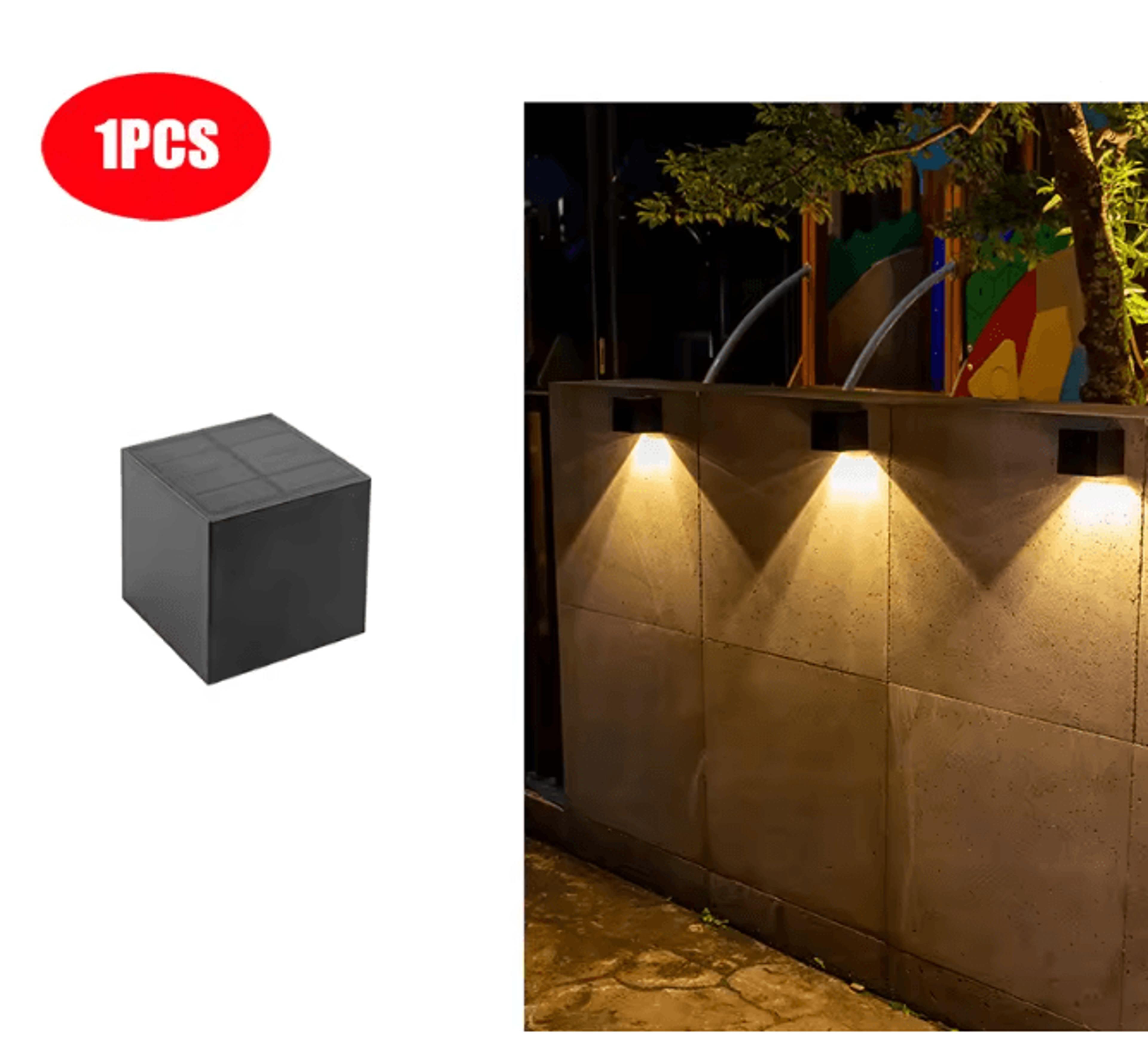 SolarGlow LED Outdoor Wall Light For Garden And Fence 4