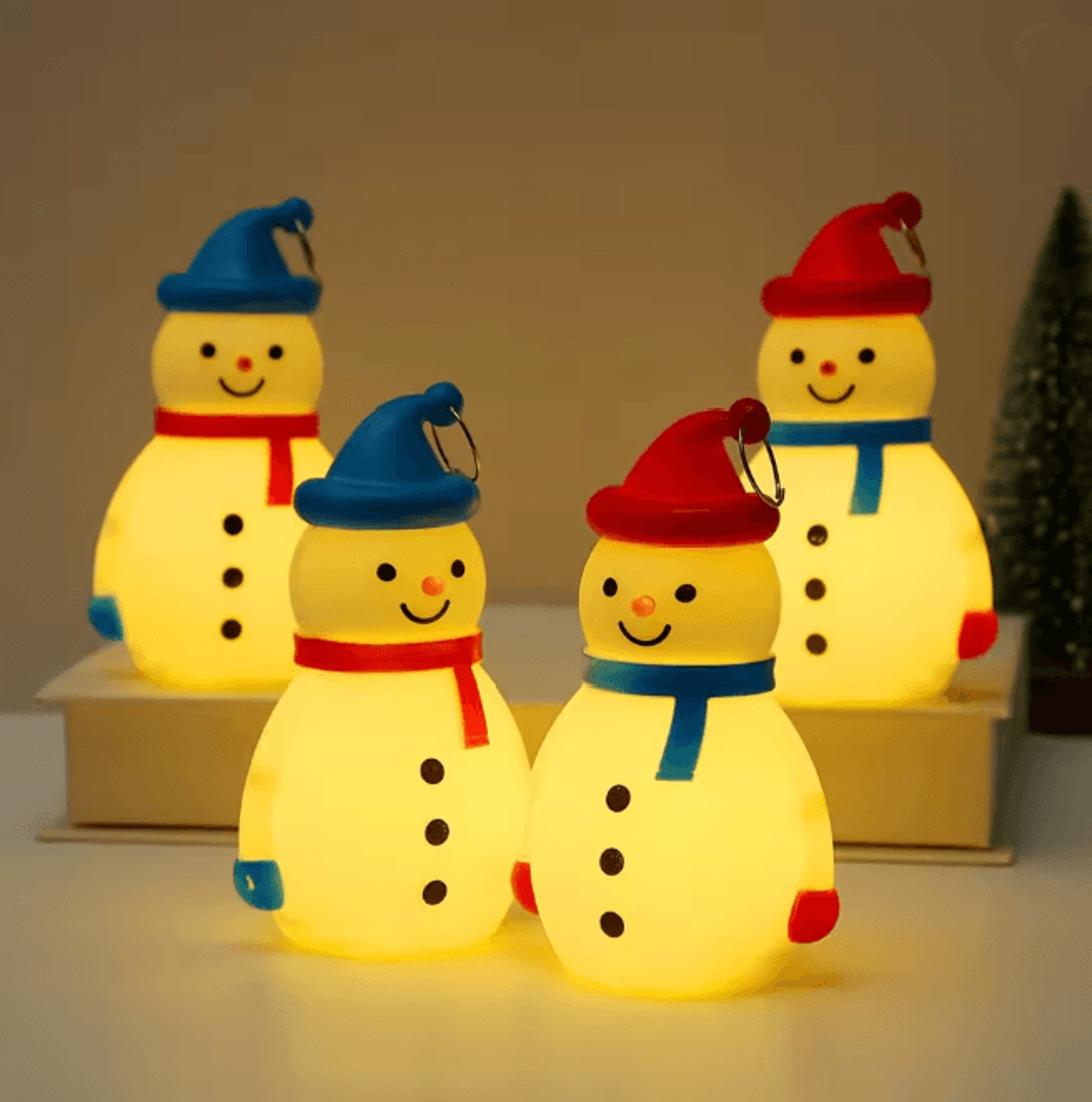 SnowGlow Solar Snowman Garden Light For Christmas Decor 2