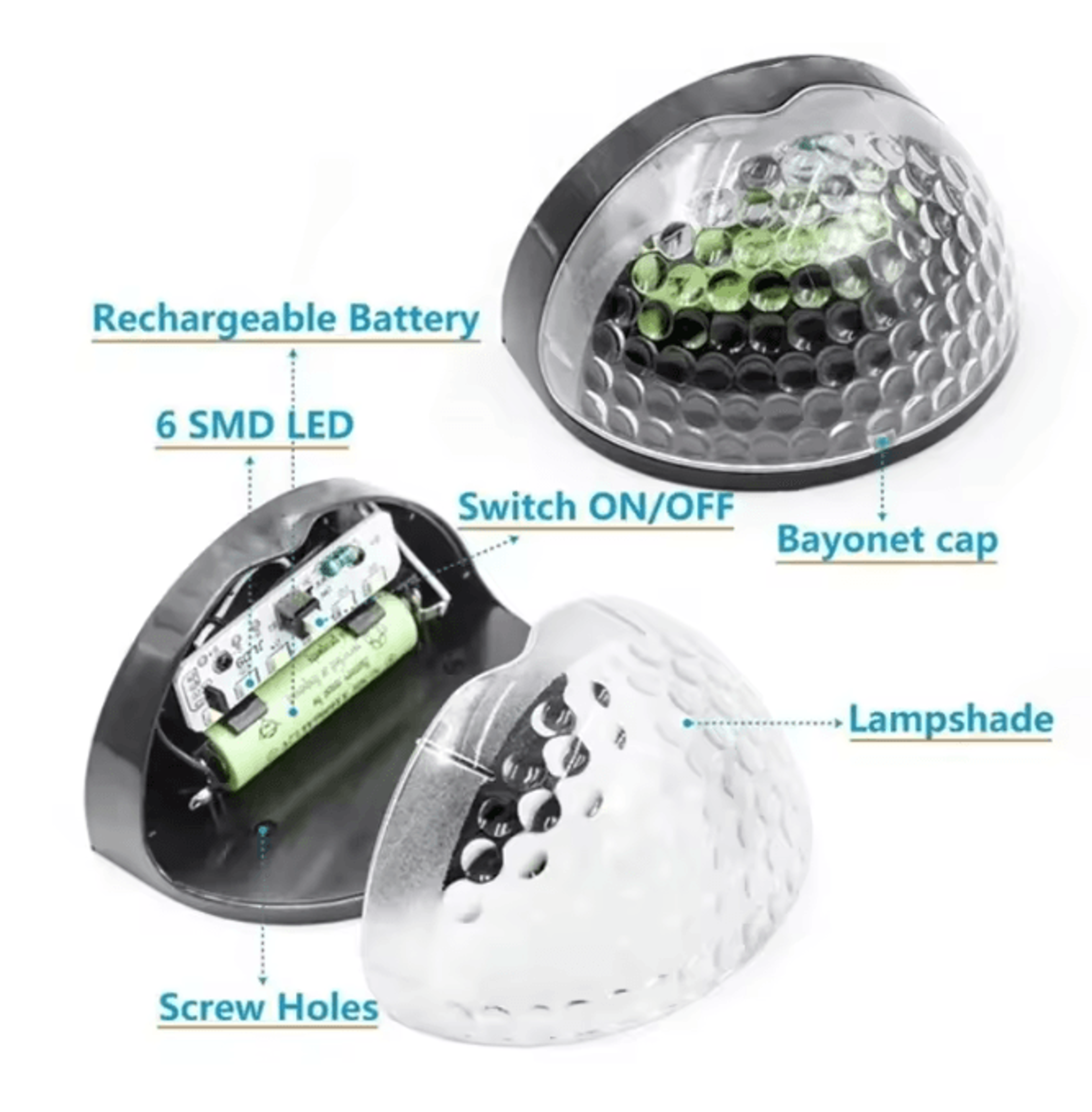 GlowEdge Solar Fence Lights 10 Pack For Outdoor Walls And Gardens 1