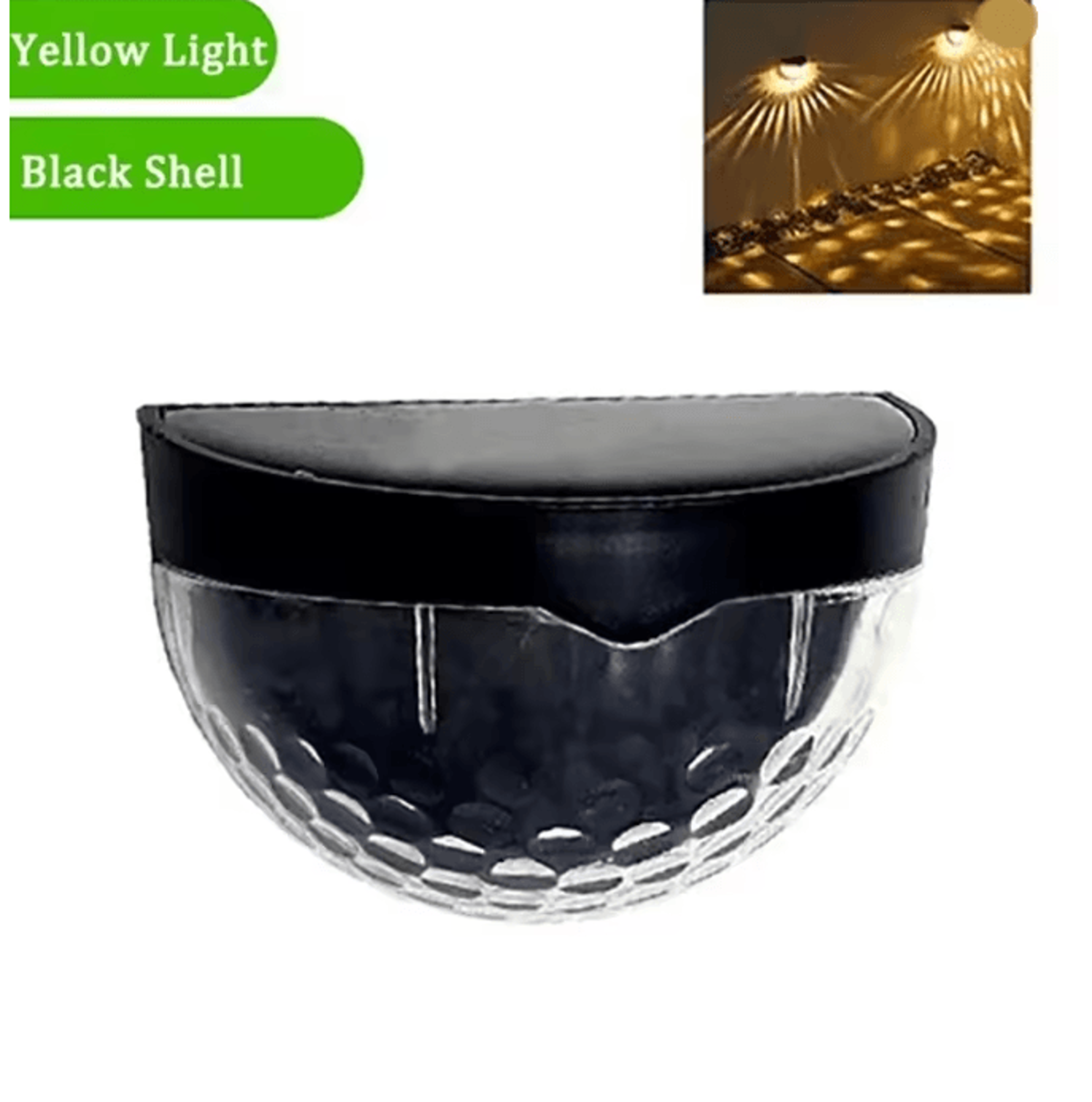 GlowEdge Solar Fence Lights 10 Pack For Outdoor Walls And Gardens 4