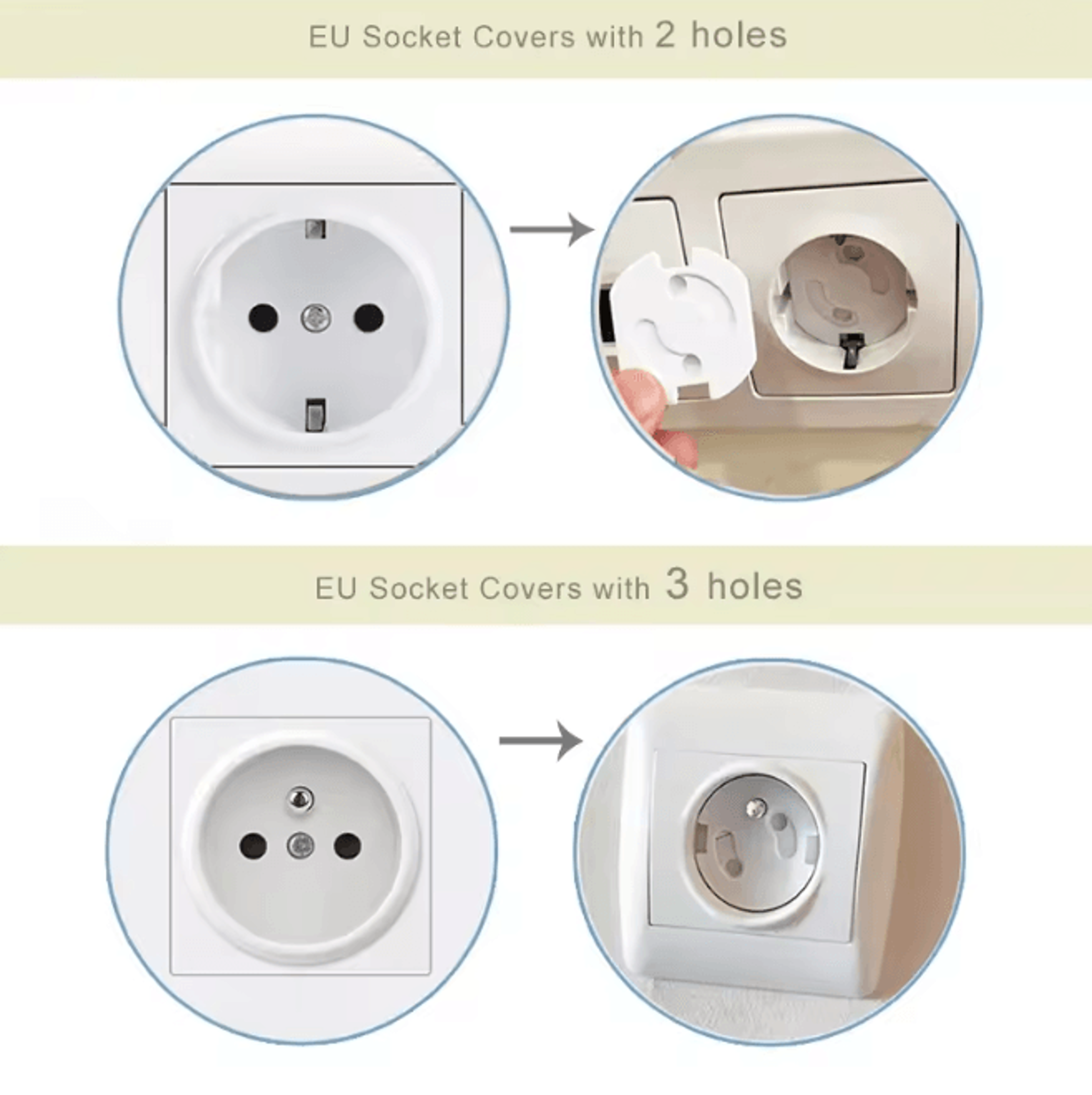 SafeShield Baby Outlet Covers 10 Pack Socket Protection Plugs 1