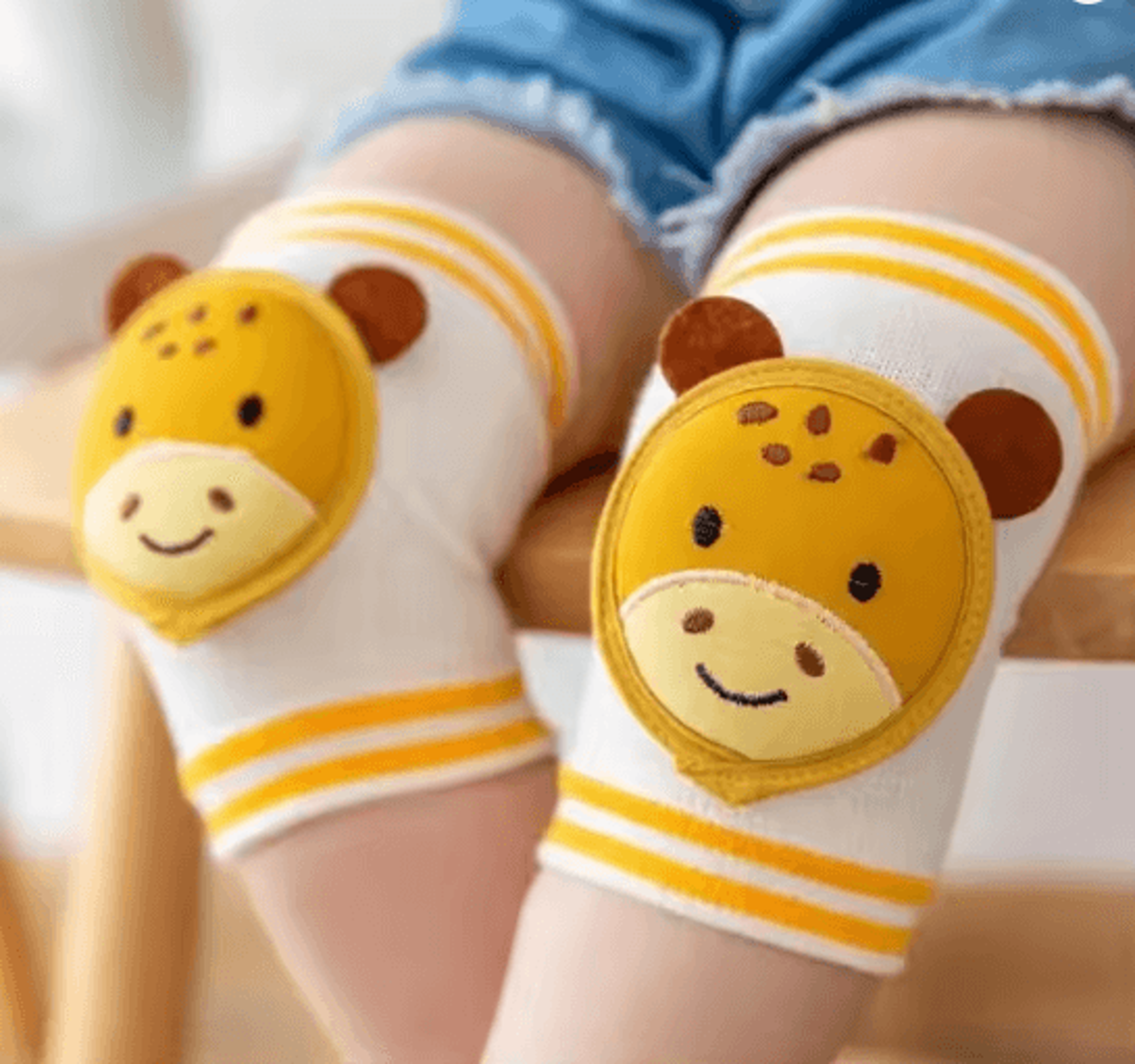 CrawlGuard Baby Knee Pads Anti Slip Protective Crawling Support 6