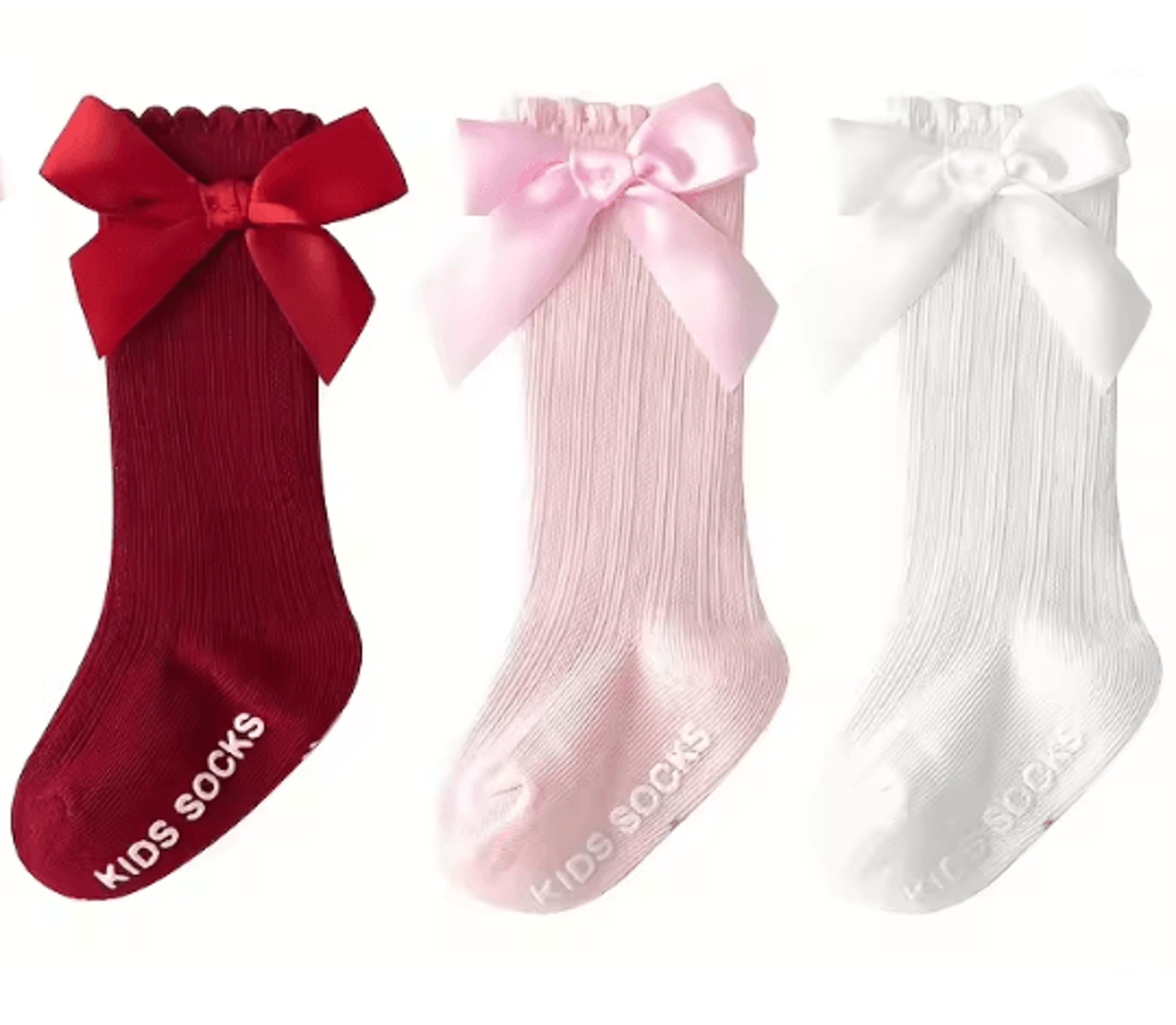 Royal Bow Knee High Fishnet Socks For Girls 6