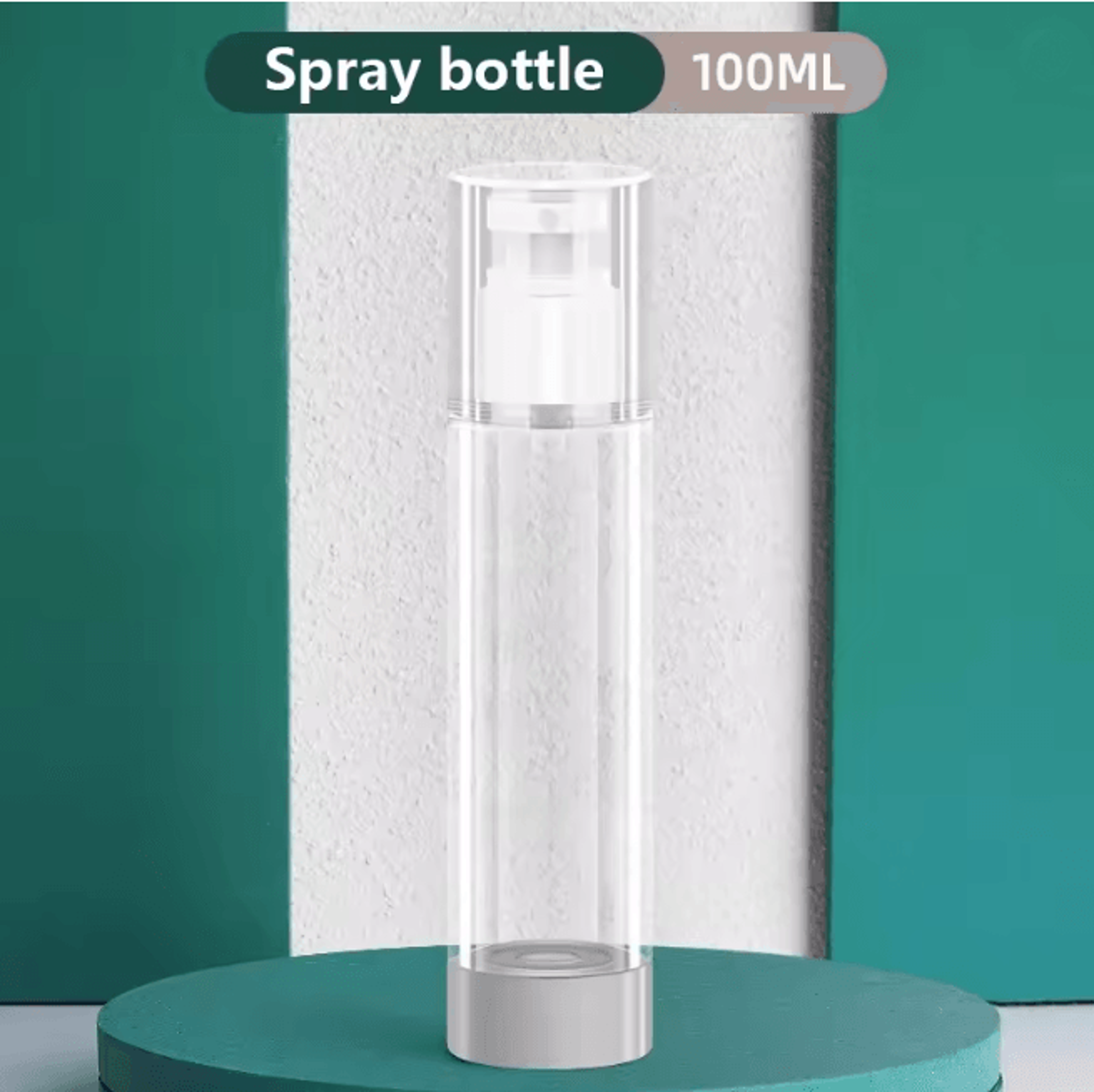 Clear Airless Pump Bottle Travel Size Cosmetic Cream Dispenser 7