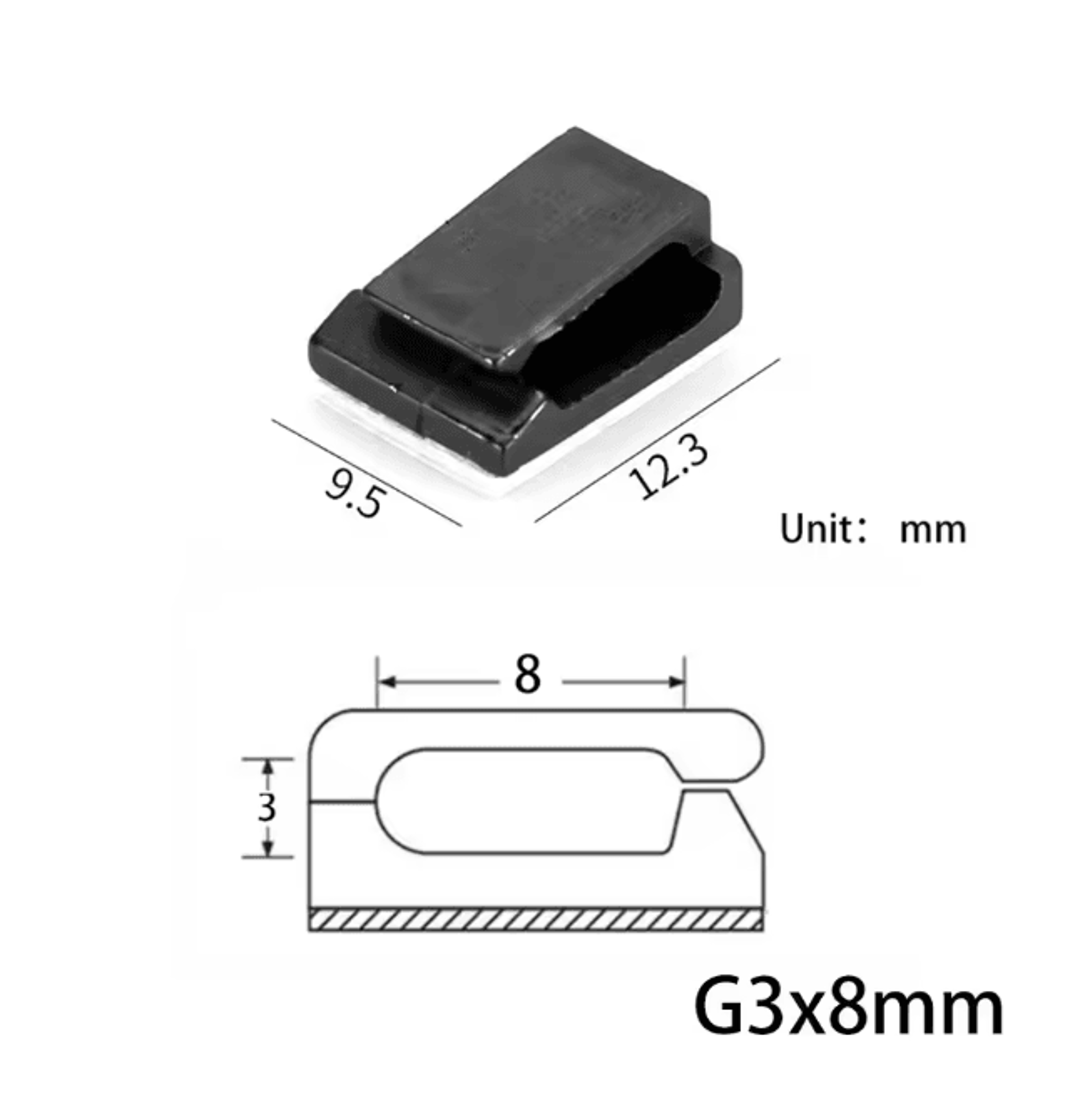10 Pack USB Cable Organizer Clips Desktop Charger Cord Holders 9