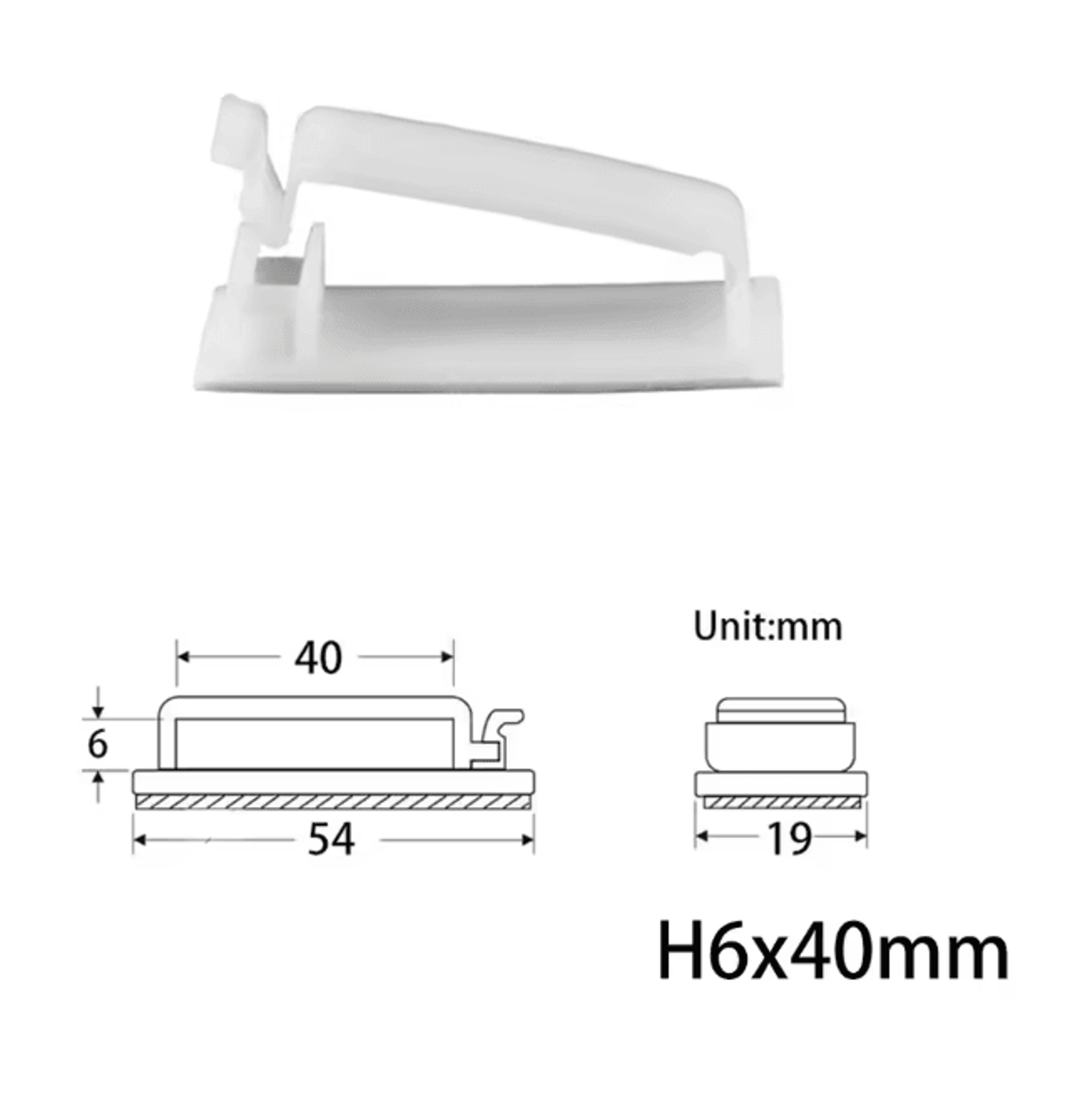 10 Pack USB Cable Organizer Clips Desktop Charger Cord Holders 10