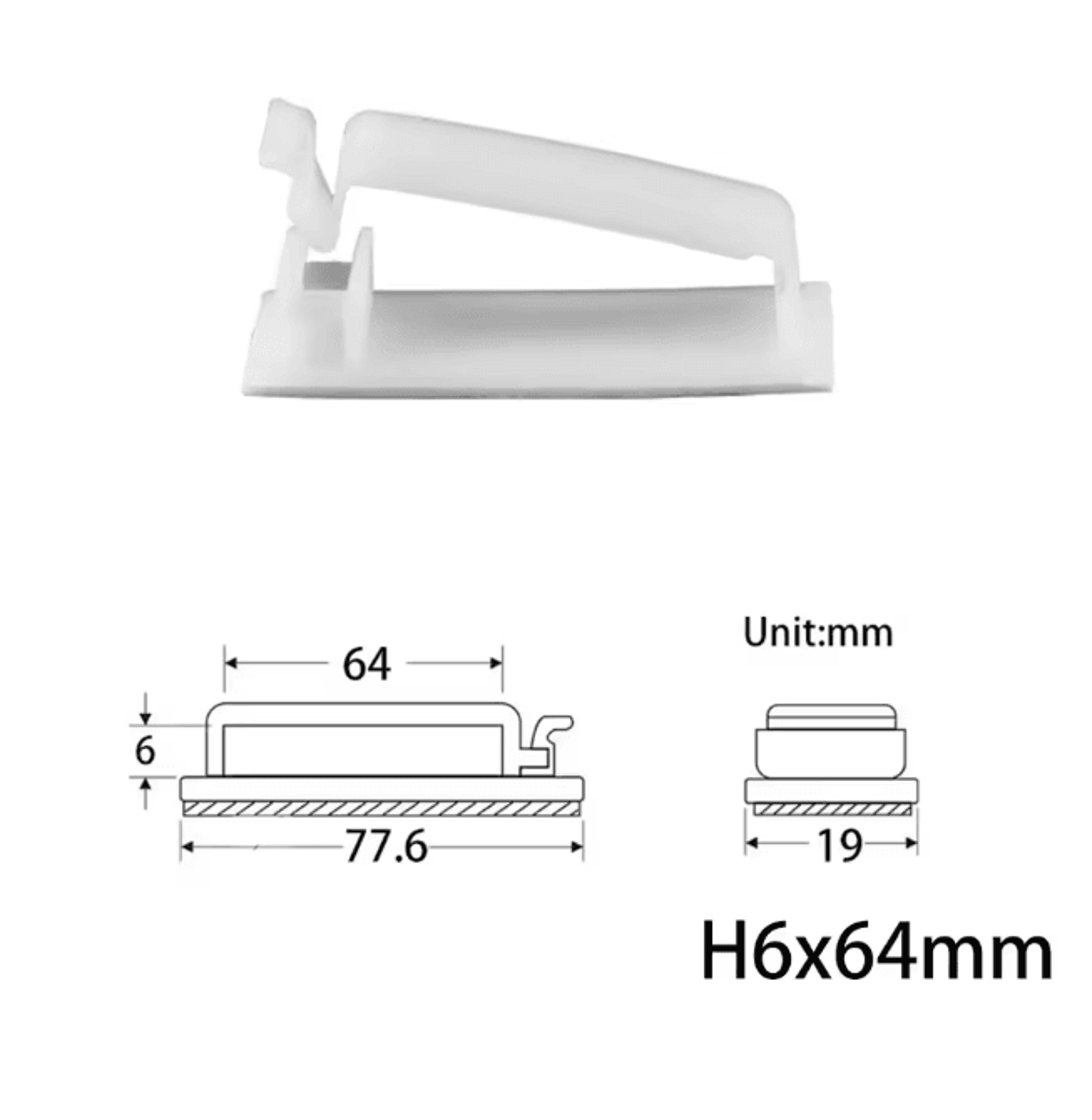 10 Pack USB Cable Organizer Clips Desktop Charger Cord Holders 12