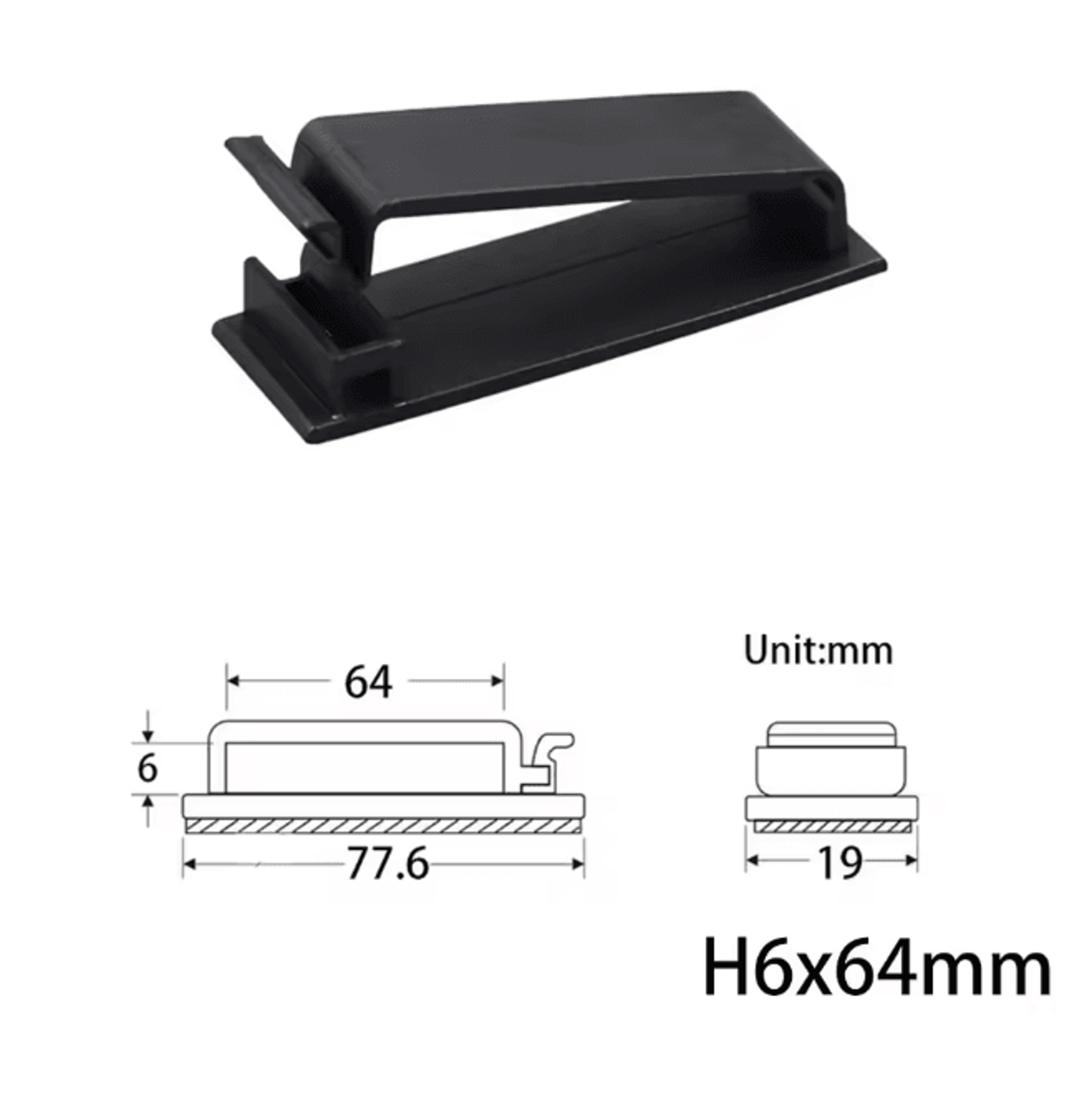 10 Pack USB Cable Organizer Clips Desktop Charger Cord Holders 13