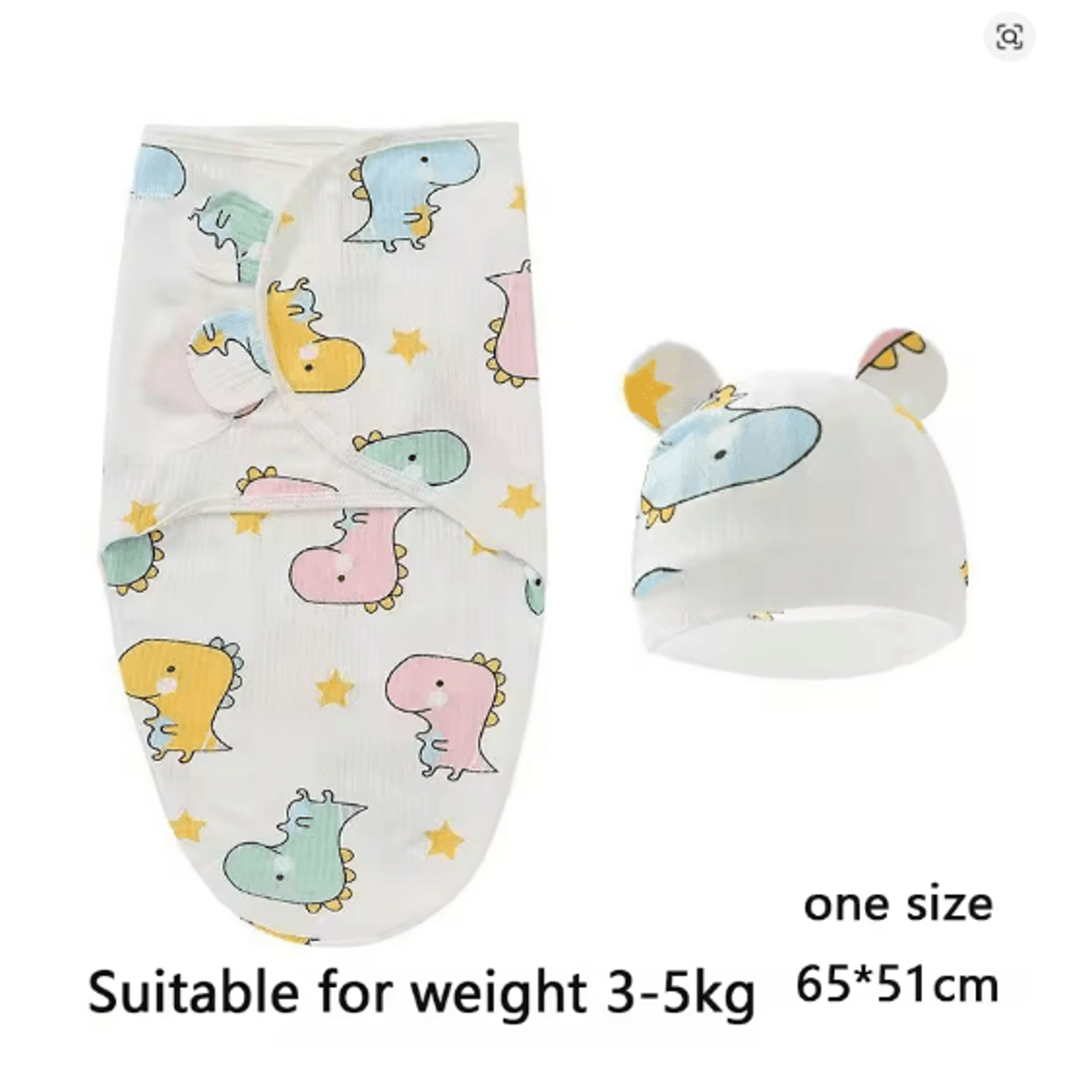 Baby Swaddle Blanket And Hat Set Soft Cotton Newborn Wrap For 0 To 6 Months 20