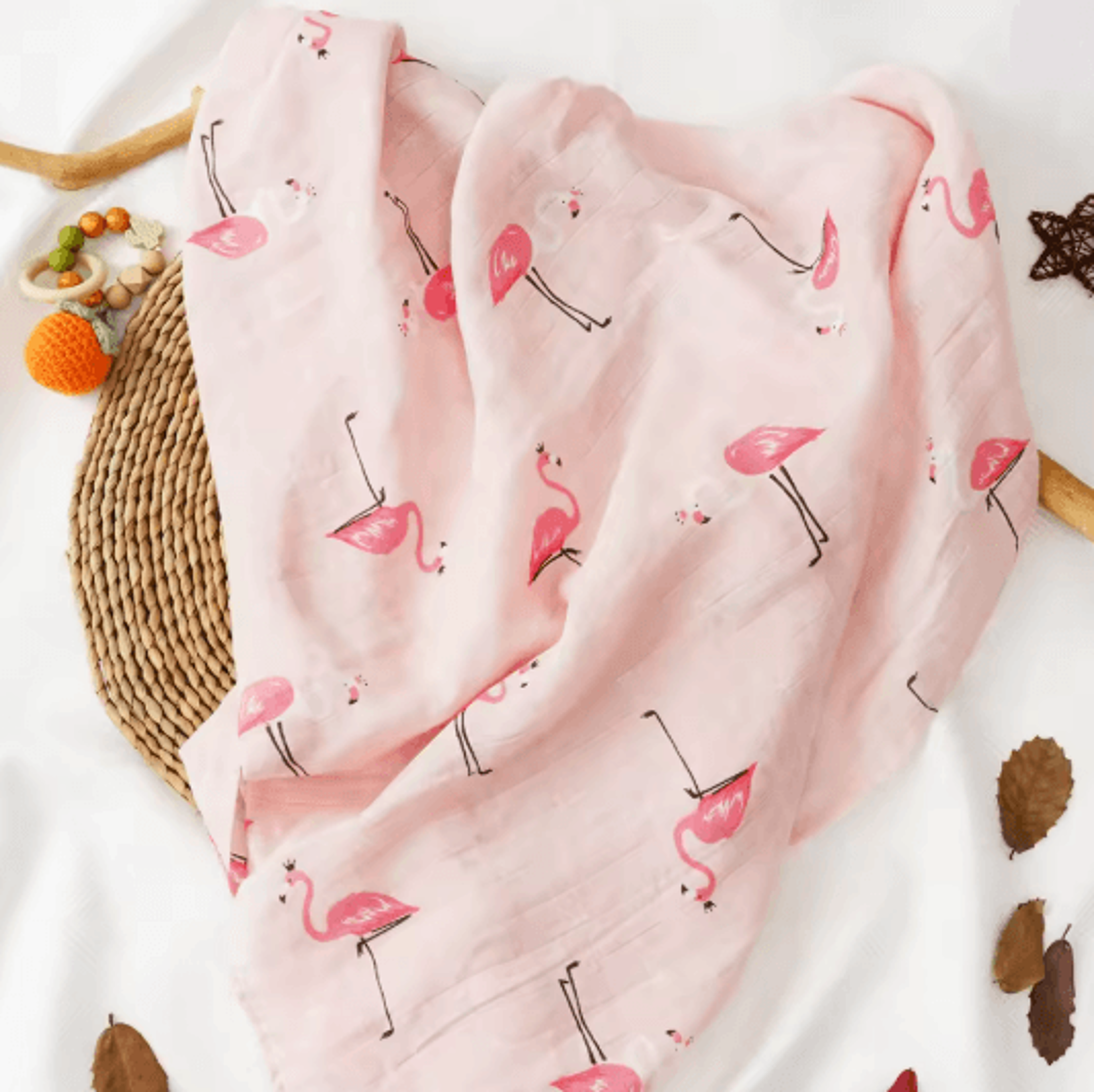 Premium Cotton Muslin Swaddle Blanket 120 X 110 Cm Soft Newborn Baby Wrap 3