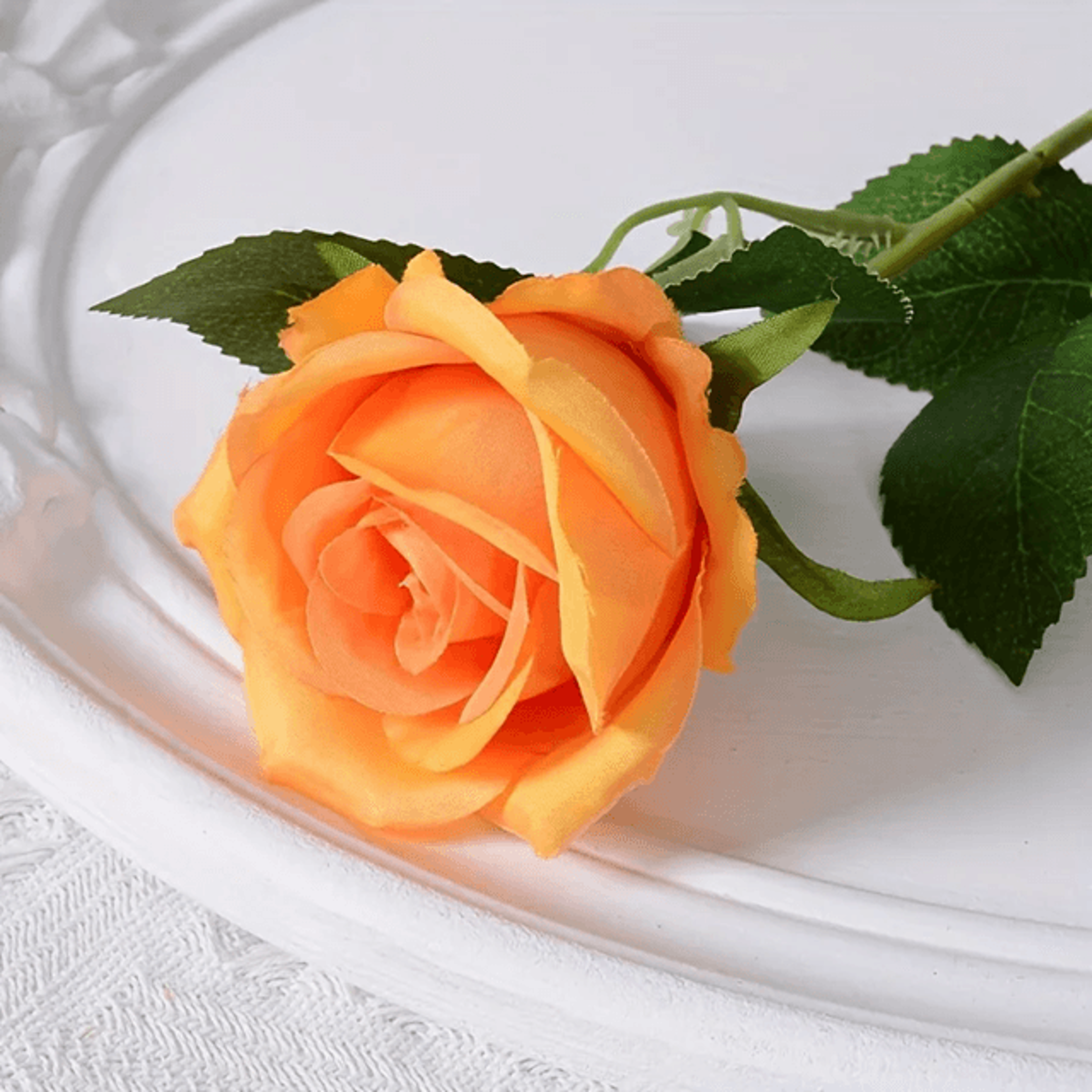 12 Piece Realistic Artificial Rose Bouquet For Wedding And Home Decor 6