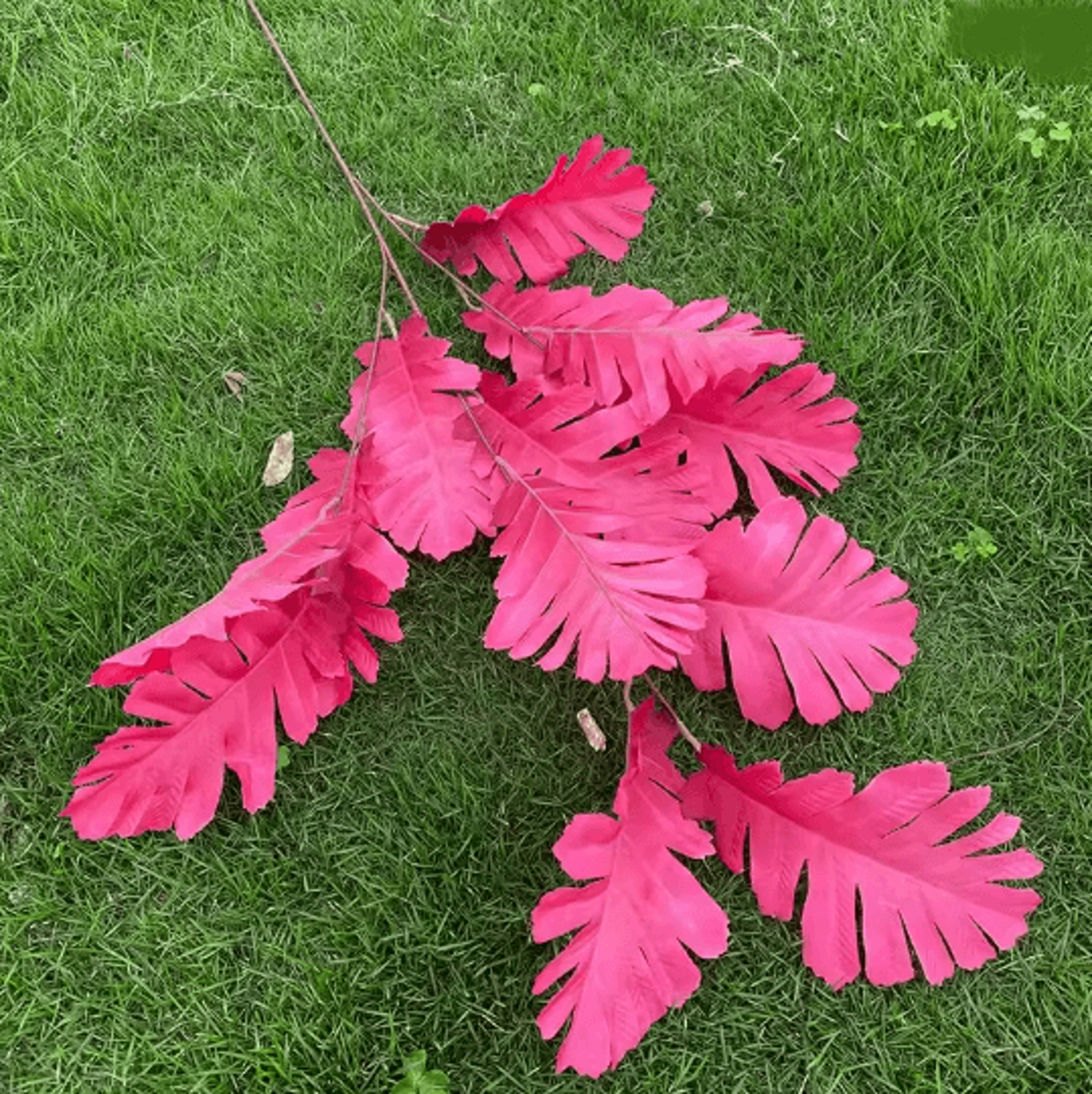 Hot Pink Artificial Rose And Hydrangea Wedding Floral Arrangement Set 14