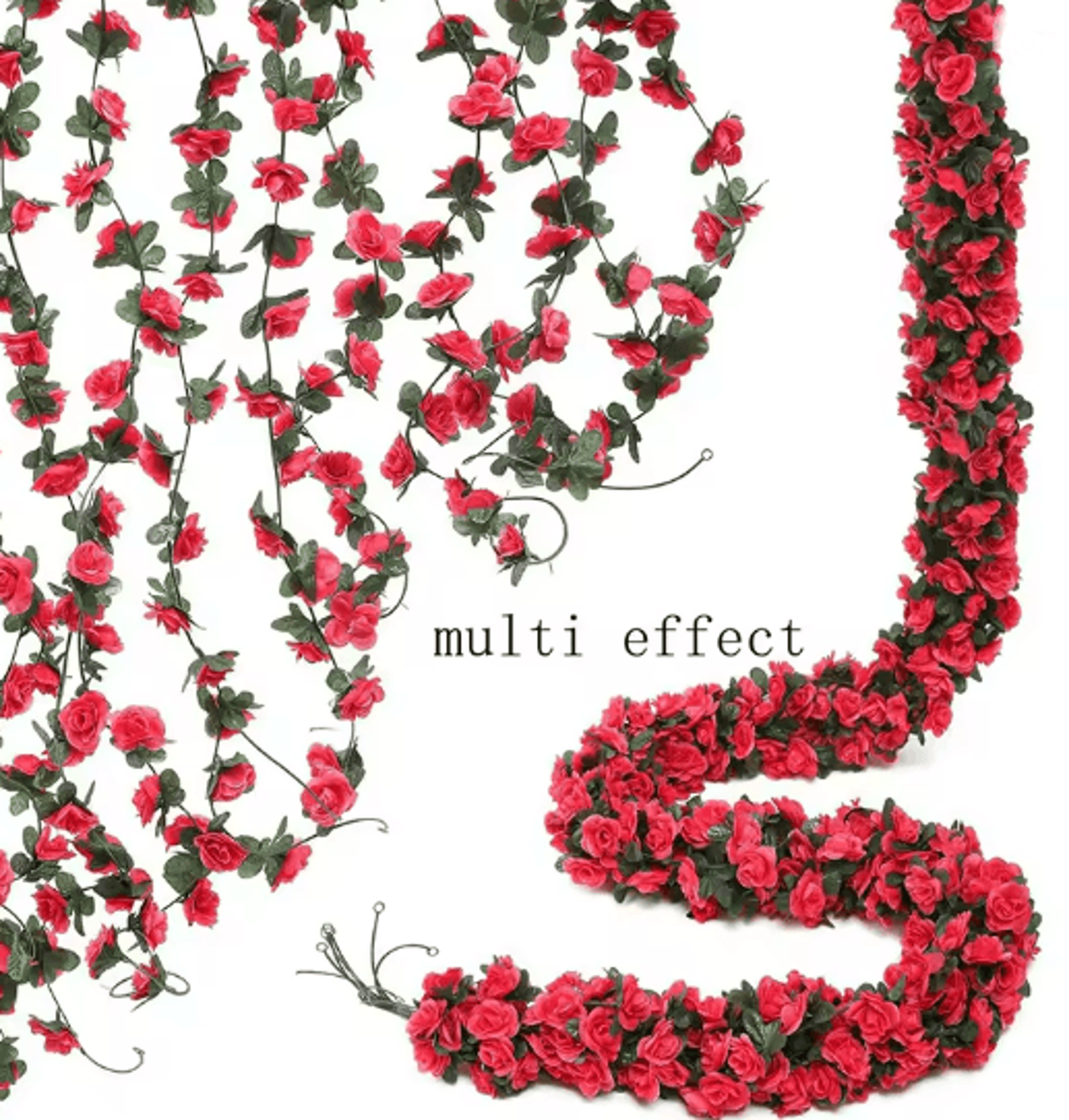 250CM Artificial Rose Vine Garland For Wedding And Home Decor 7