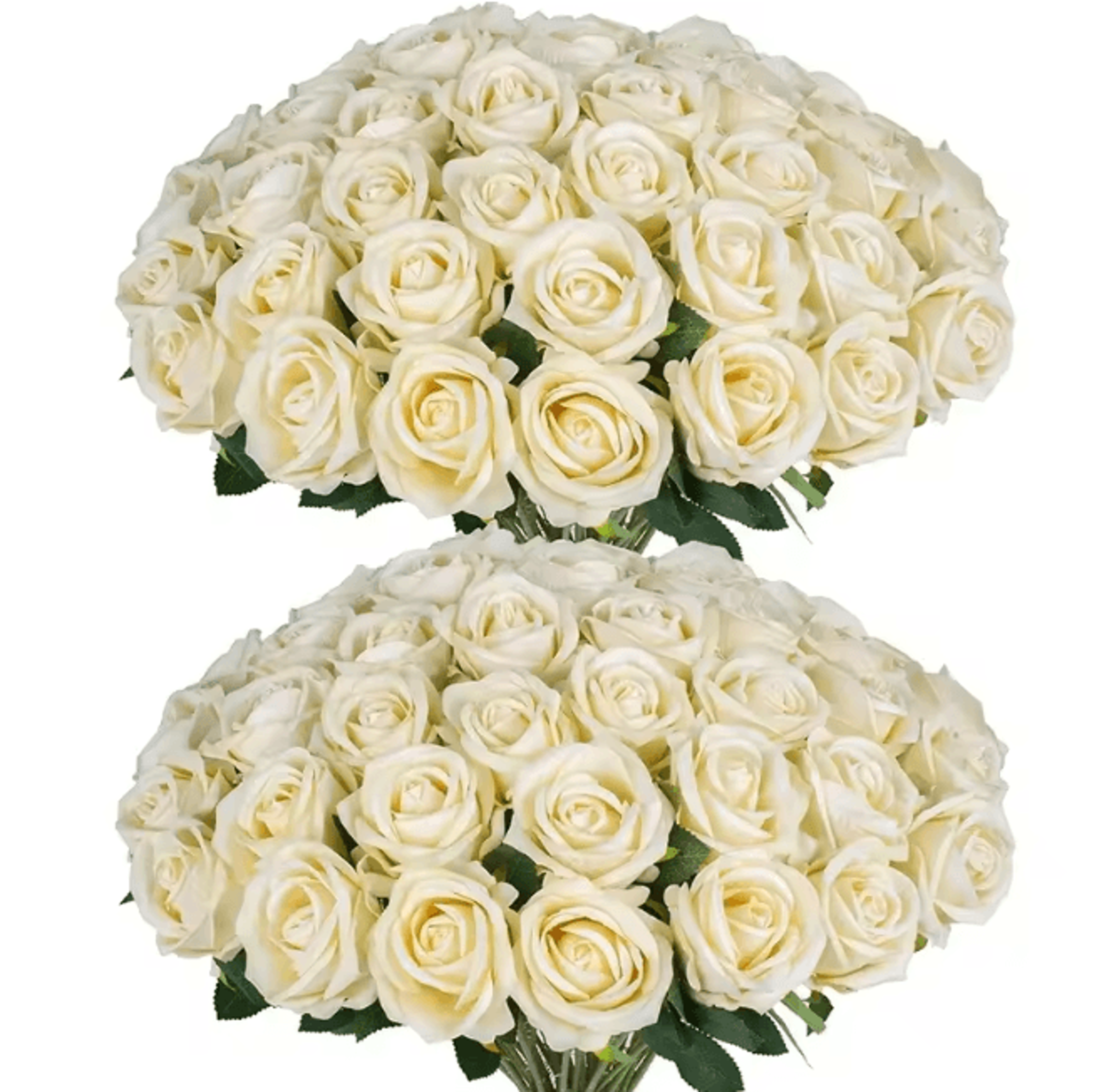 50 Piece Real Touch Artificial Roses Velvet Fake Rose Flowers For DIY Wedding Decor 10