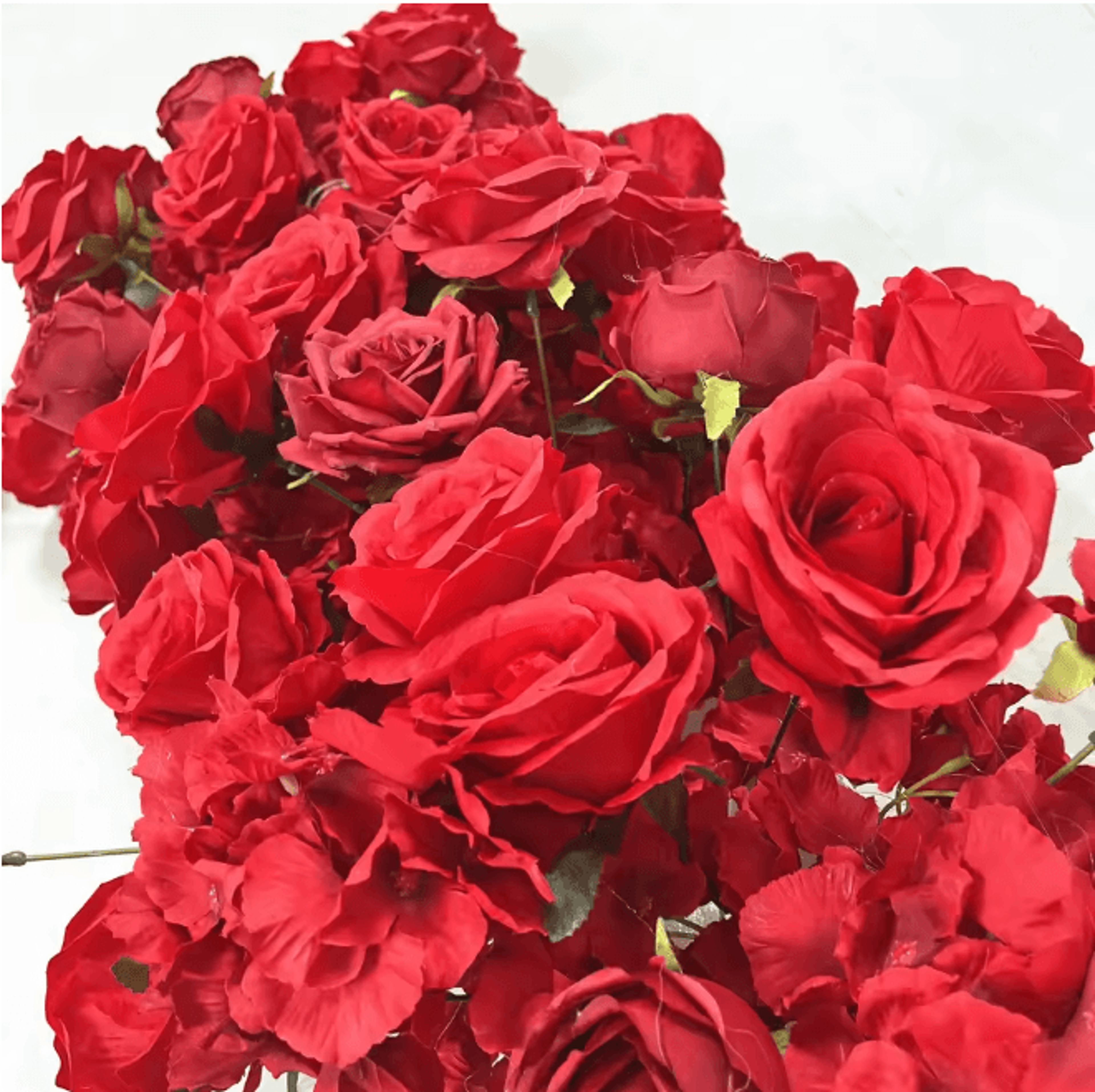 2m Red Rose Flower Garland Wedding Backdrop And Table Runner Decor 1